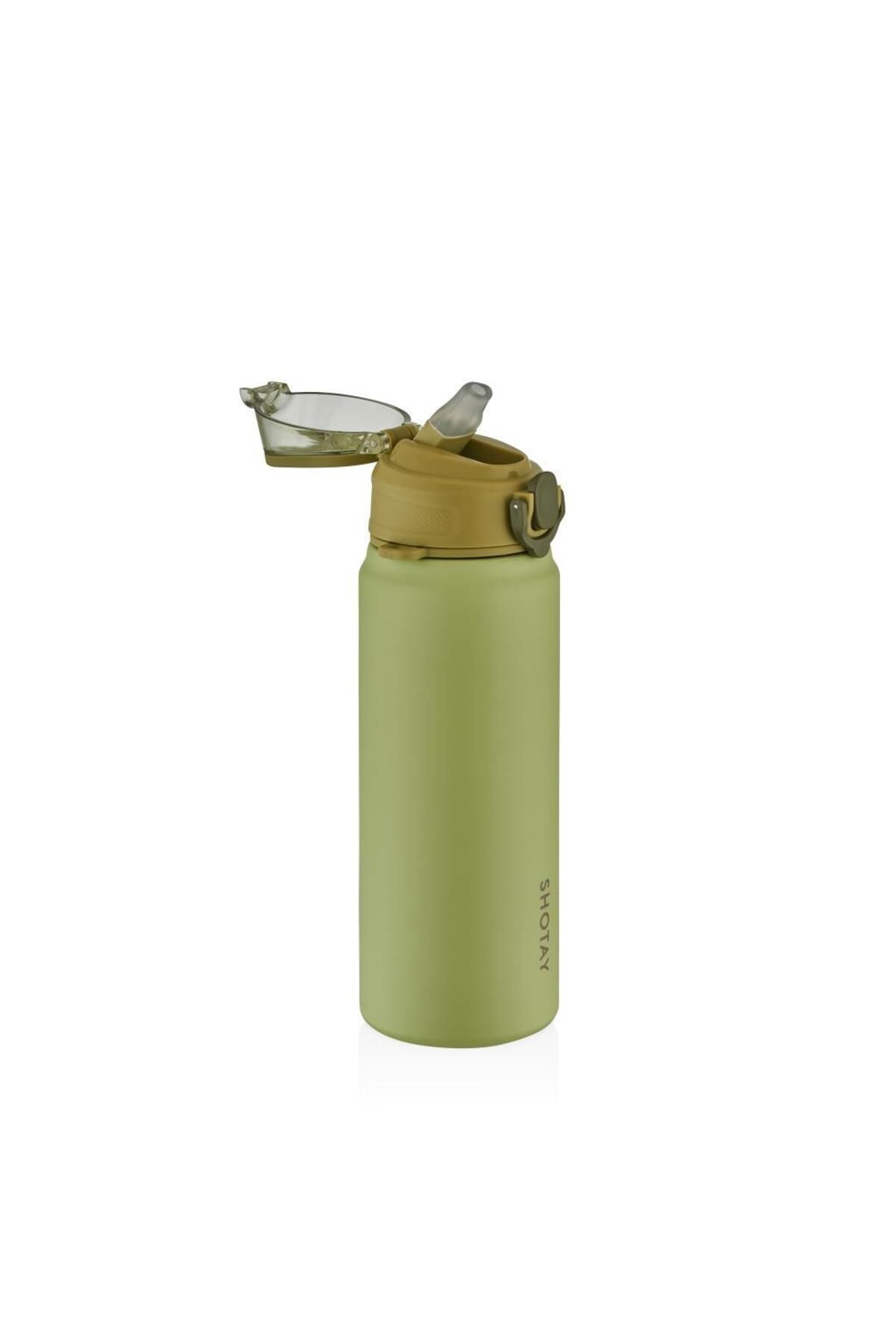 Shotay-750ml Green Steel Thermos Flask 2