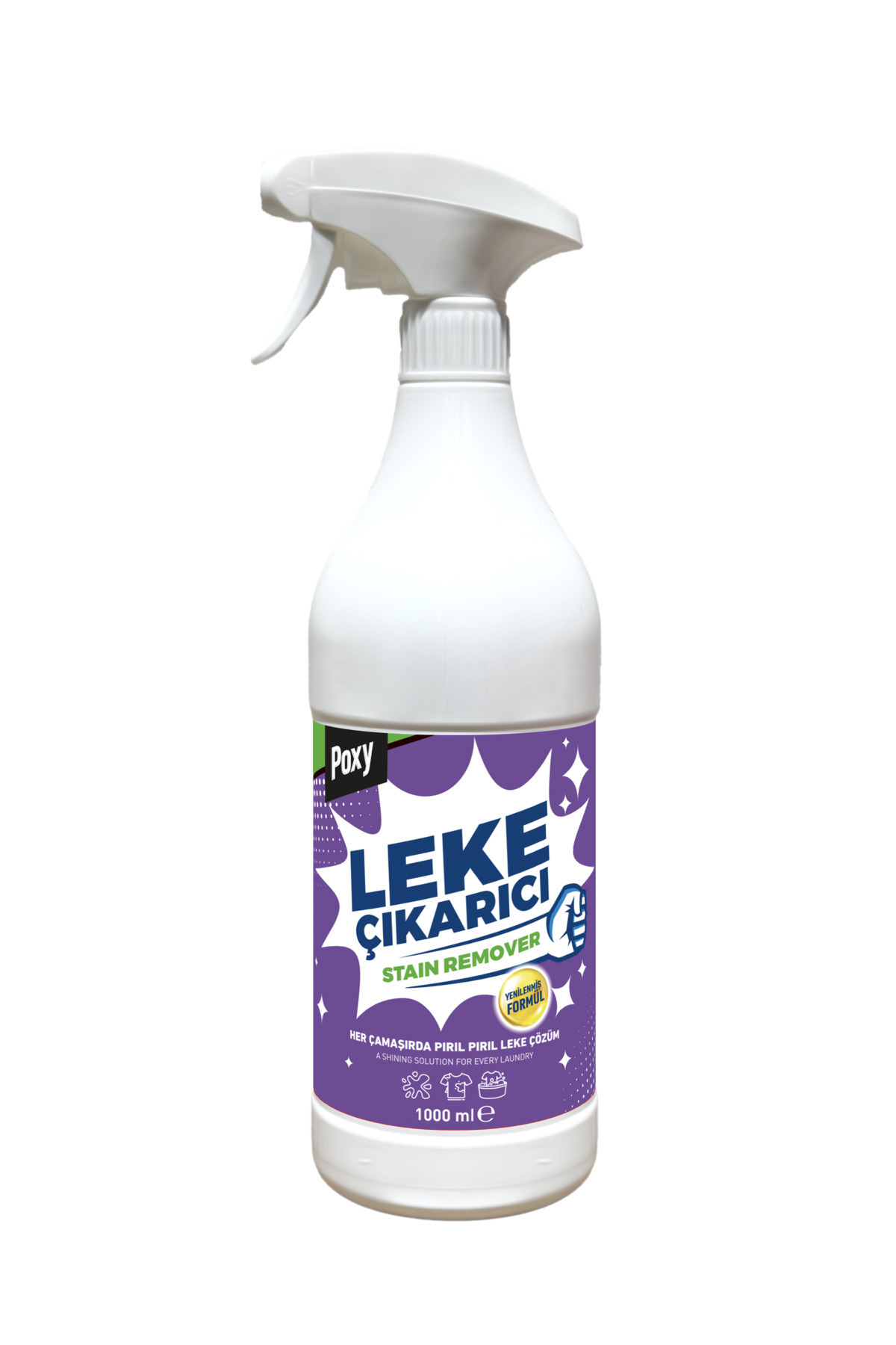 Poxy Leke Çıkarıcı 1 Lt Sprey Bebek Çamaşır Kıyafetleri Konsantre Güçlü Etkili Leke Çözücü