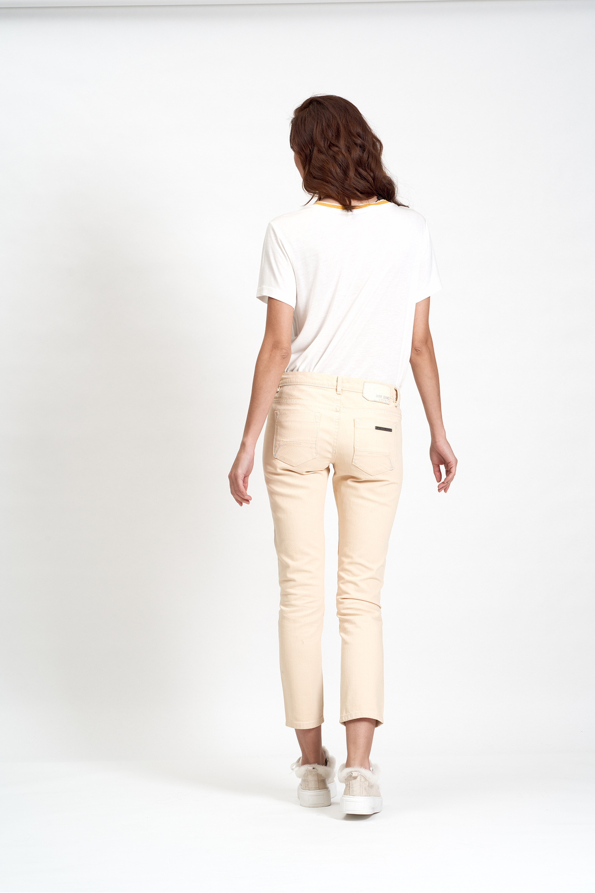 Dkny Jeans-Women's White Crop Pants 1