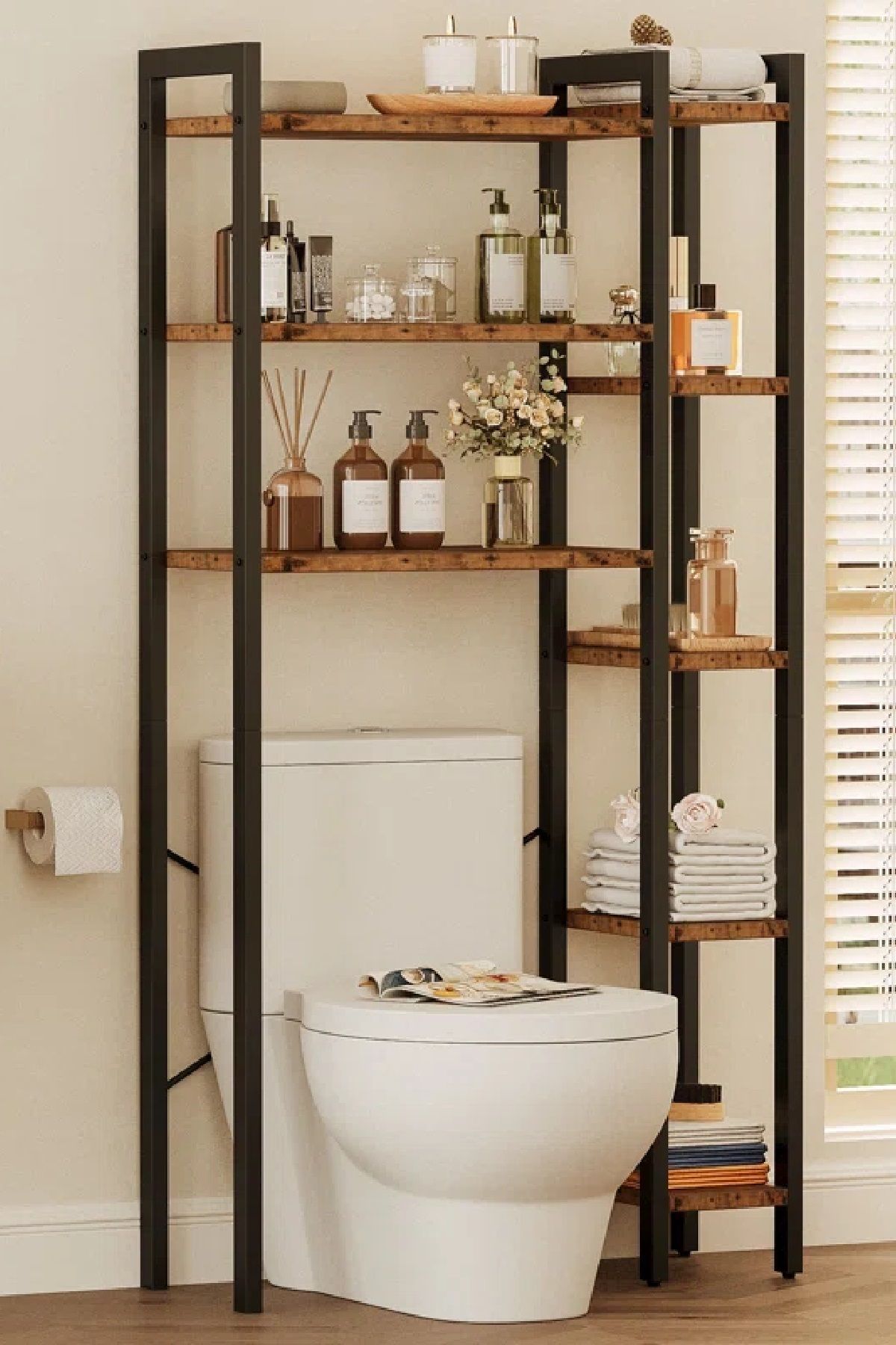 Klozet Çamaşır Makinası Kurutma Makinası Üstü Raf Organizer Banyo Düzenleyici