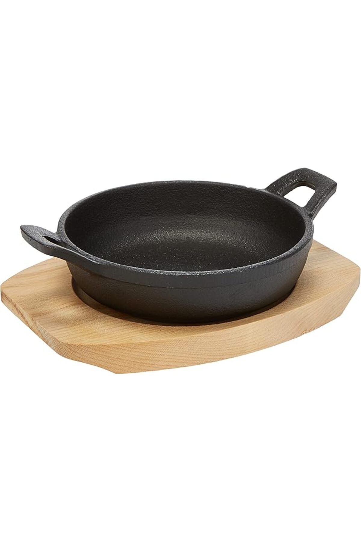 RAJ-ROUND SIZZLER TRAY DOUBLE HANDLE, 12 CM , BLACK, COST06 , 1 PC 1
