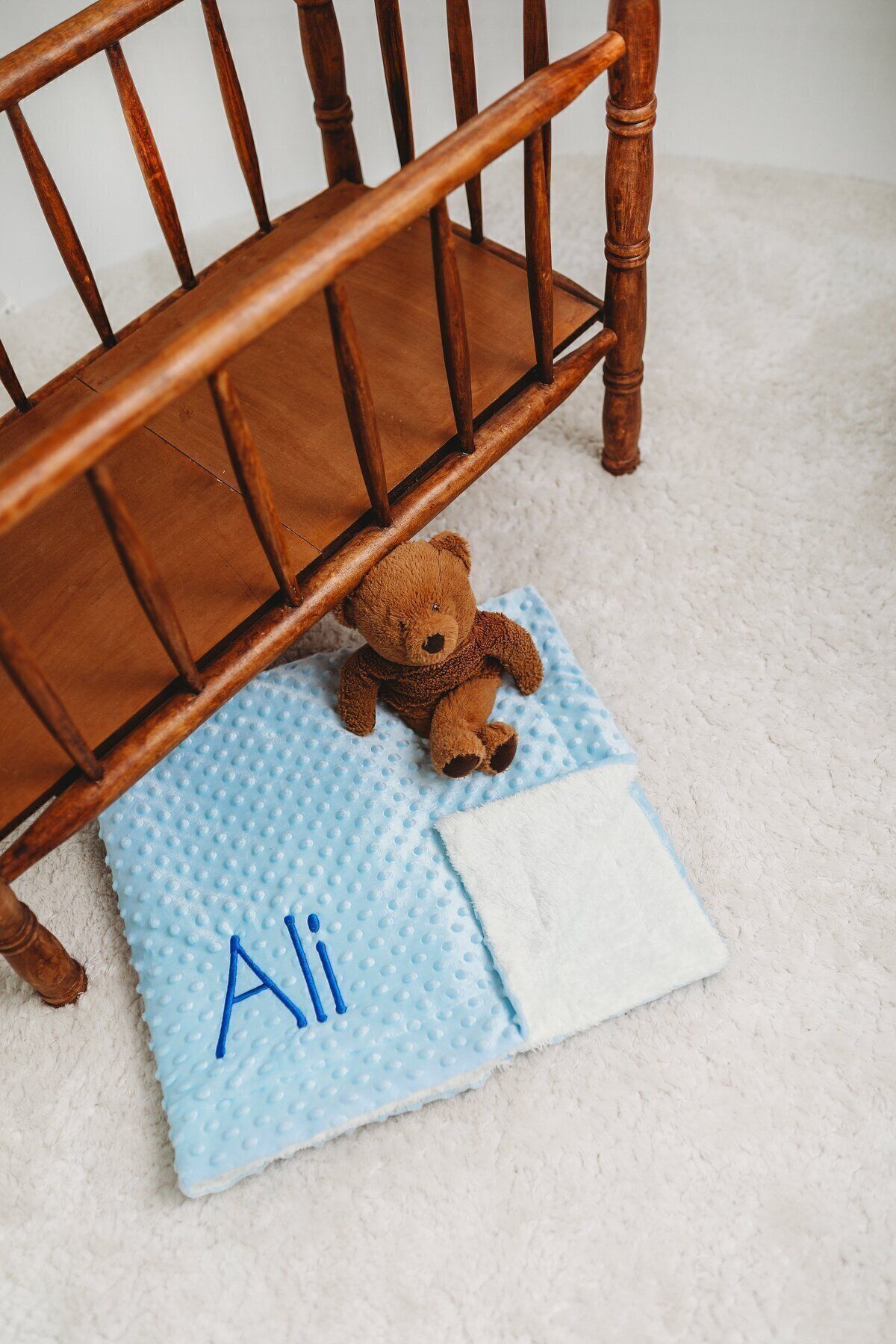 tinykiddesign Nohut Bebek Battaniyesi Mavi Nohut Bebek Hediyesi Bebek Pikesi Istediğiniz Ismi Nakışla Yazıyoruz fotoğrafı 3 (önizleme)