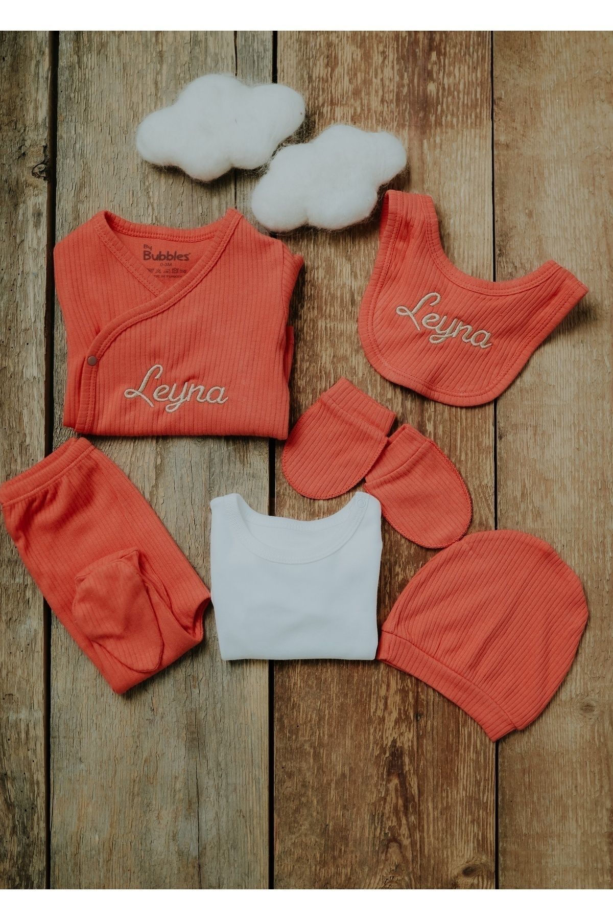 tinykiddesign Zıbın Seti Yeni Doğan Hediyelik Zıbın Seti 6 Parça Narçiçeği Istediğiniz Ismi Nakışla Yazıyoruz fotoğrafı 5 (önizleme)