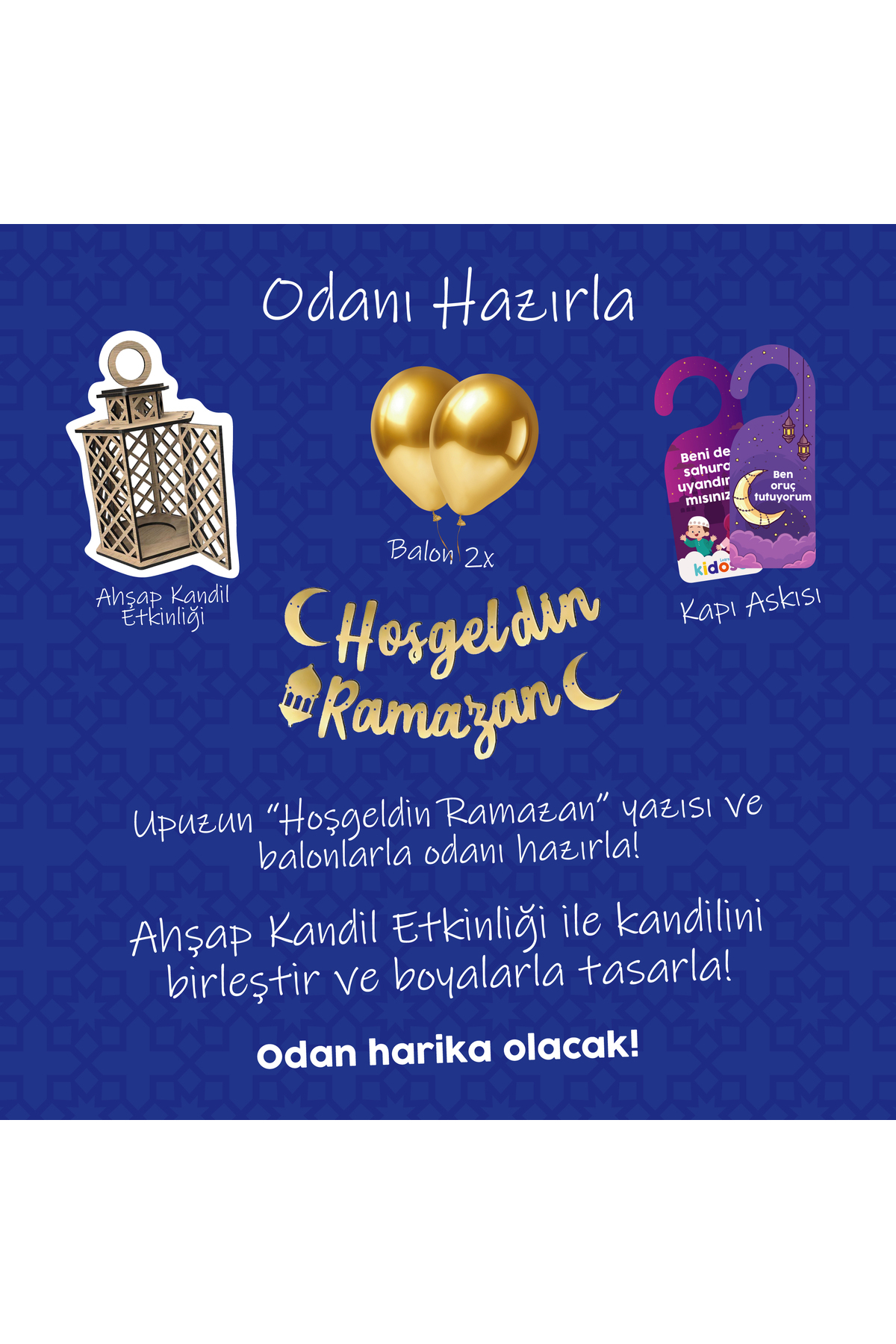 جعبه‌ی آموزشی رمضانی کیدوز – کیت رمضانی – ست رمضانی برای کودکان