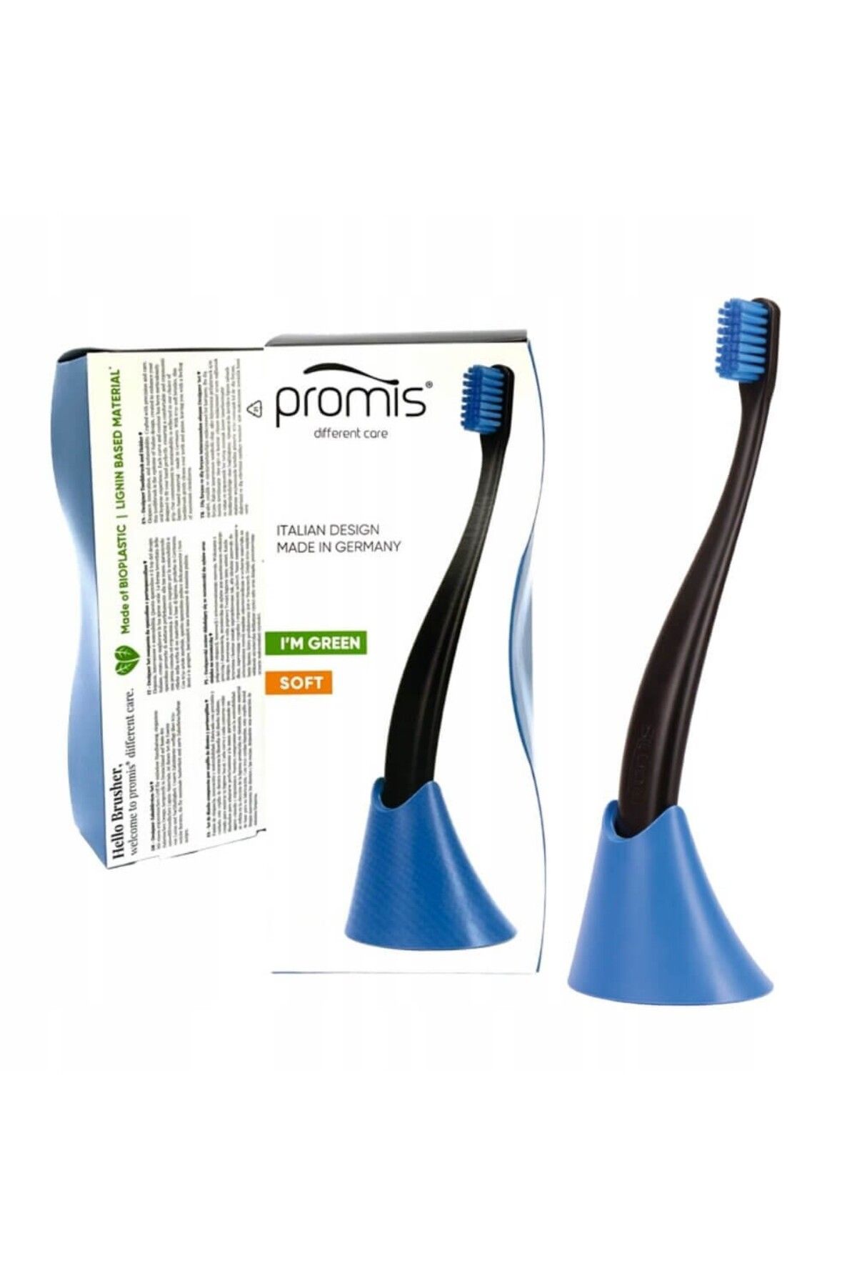 Promis Biplastic Single Diş Fırçası 6750 - Soft - Blue - Tutucu Hediyeli