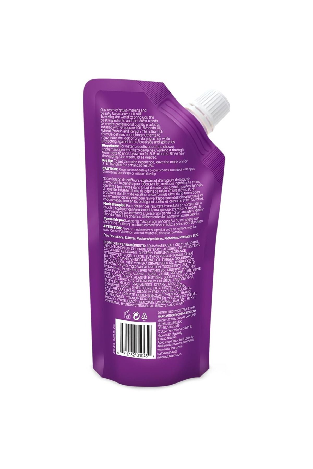 MARC ANTHONY-Marc Anthony Miracle Mask - Damage Rescue Hair Mask, Infused With Shea Butter - 200G 2