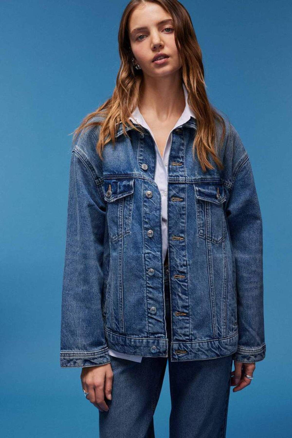 DeFacto-Jachetă de jeans oversize cu croială largă de sezon nou 4