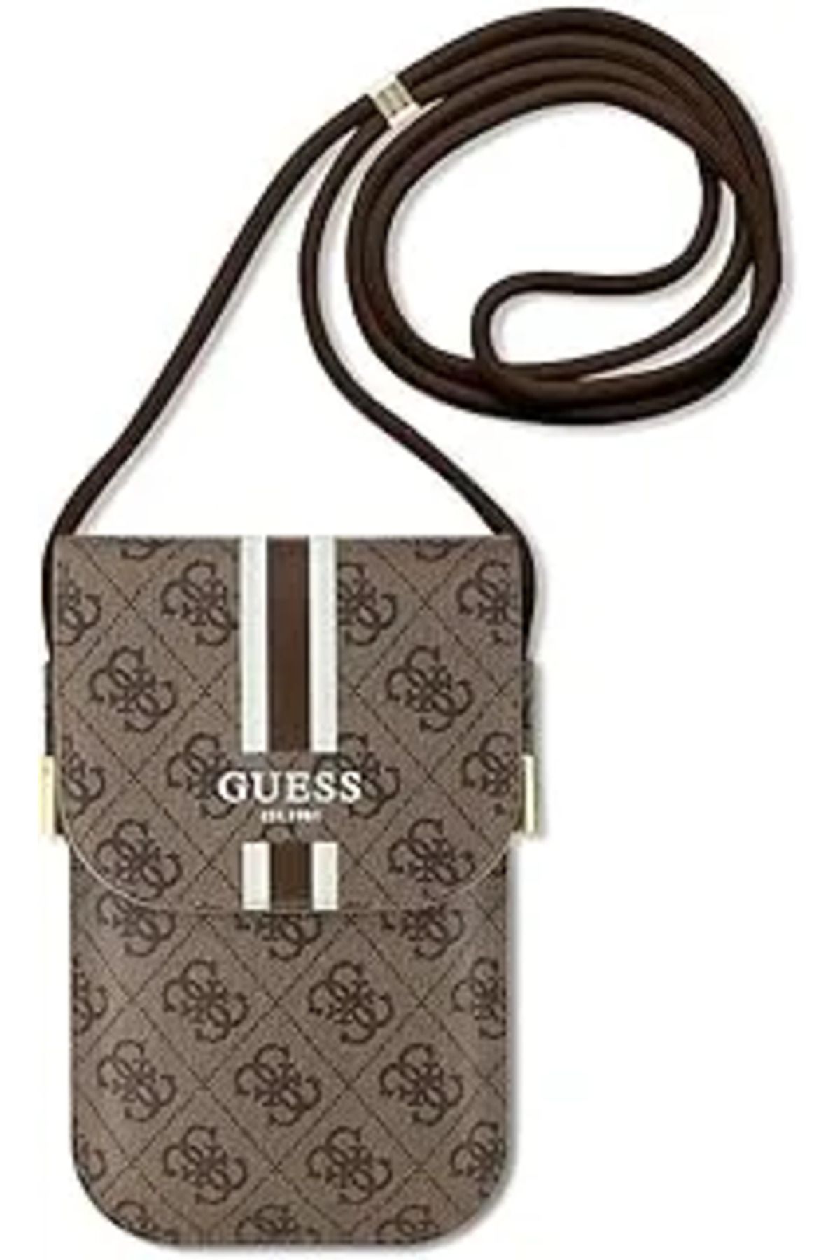 CG Mobile-Guess Us Wallet With Strips & 4G Design - Brown 1