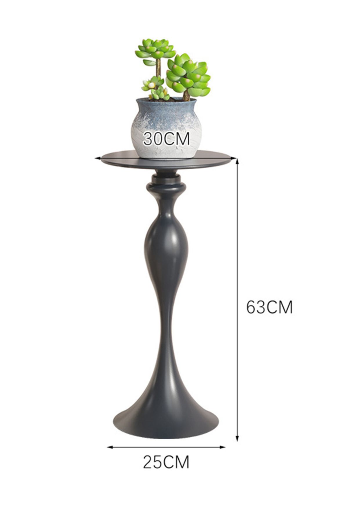 sharpdo-Ins Style Sofa Side Table Coffee Table, Mini Small Round Table Removable 25*30*63CM 6