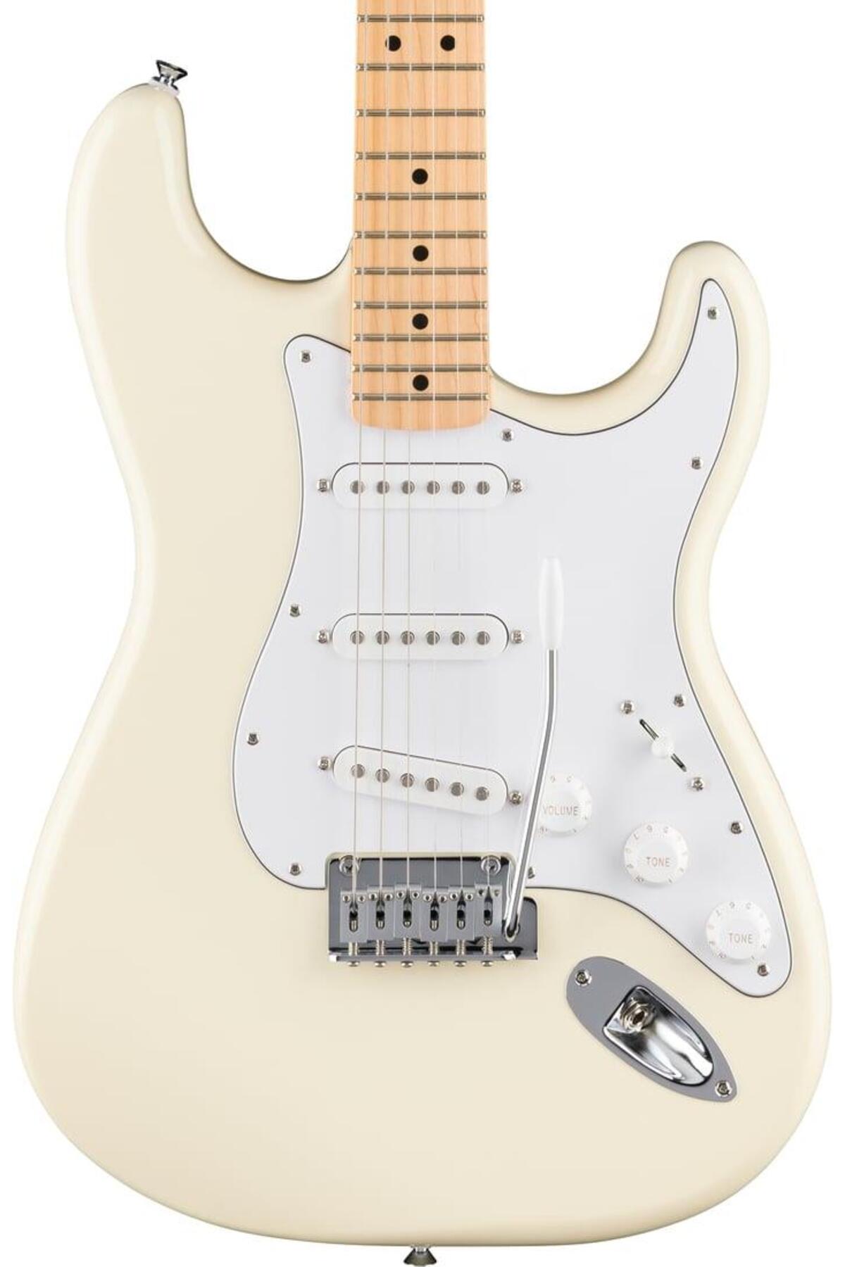 Genel Markalar Standard Stratocaster Akçaağaç Klavye Olympic White