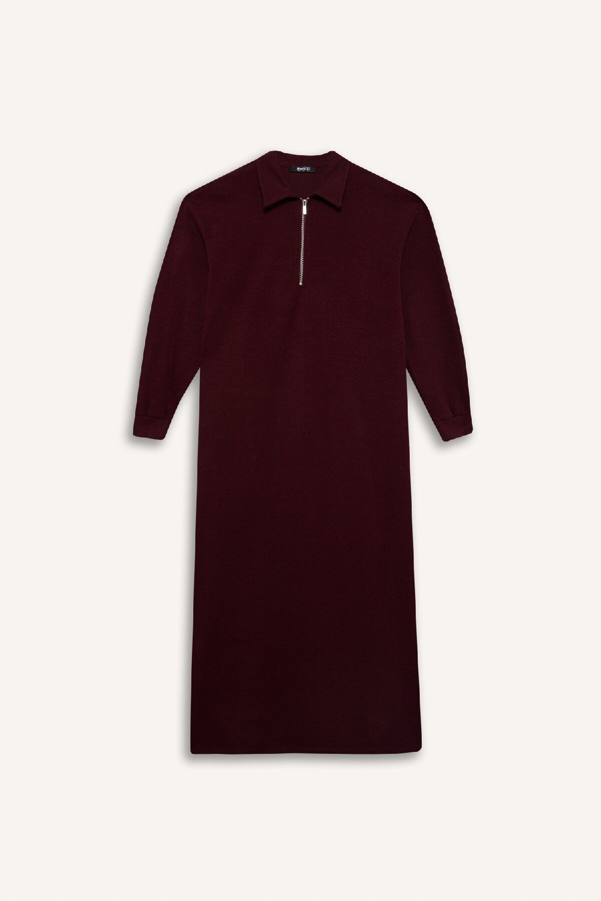 DeFacto-Polo Neck Feer Midi Dress - Thessaloniki Fabric, Long Sleeve F1640Ax25Sp 1