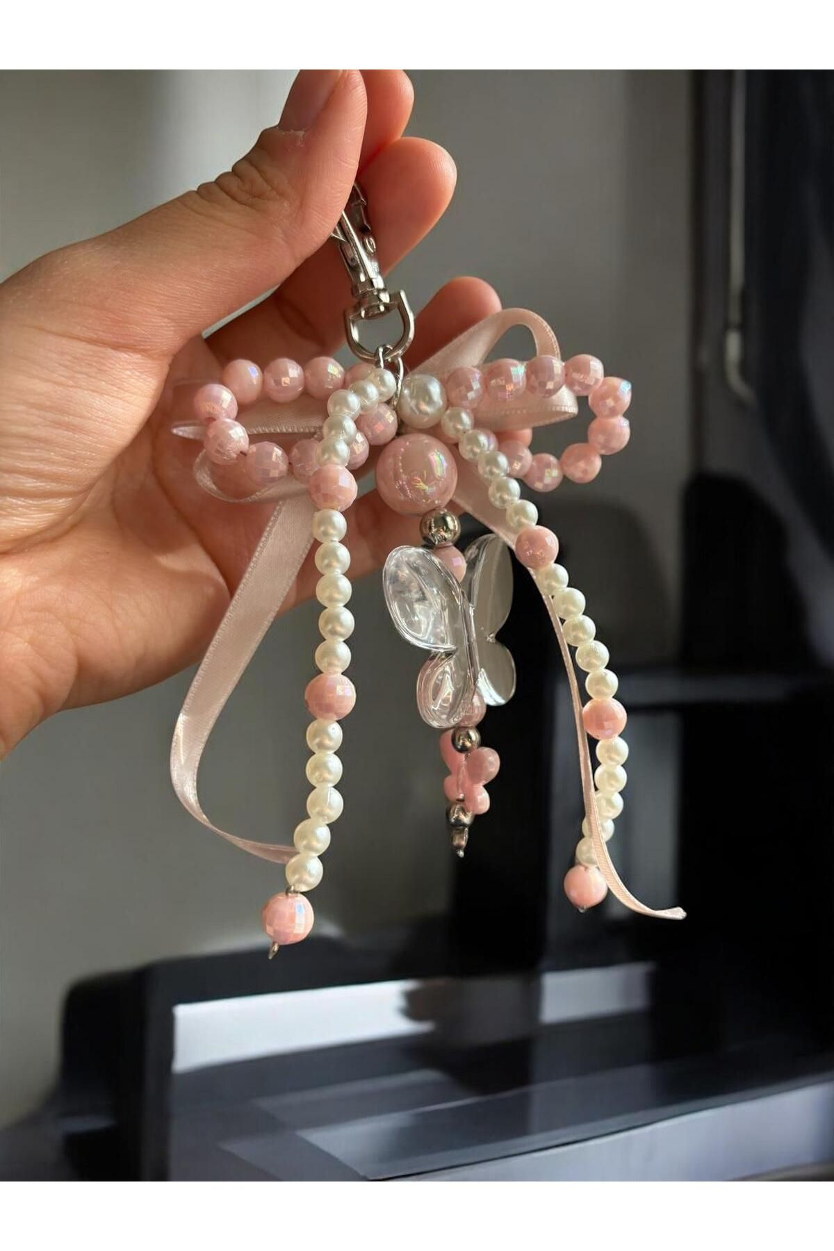 JEWELERYVIBE-New Collection Ribbon Ribbon Detailed Bag Charm, Bag Accessory 6