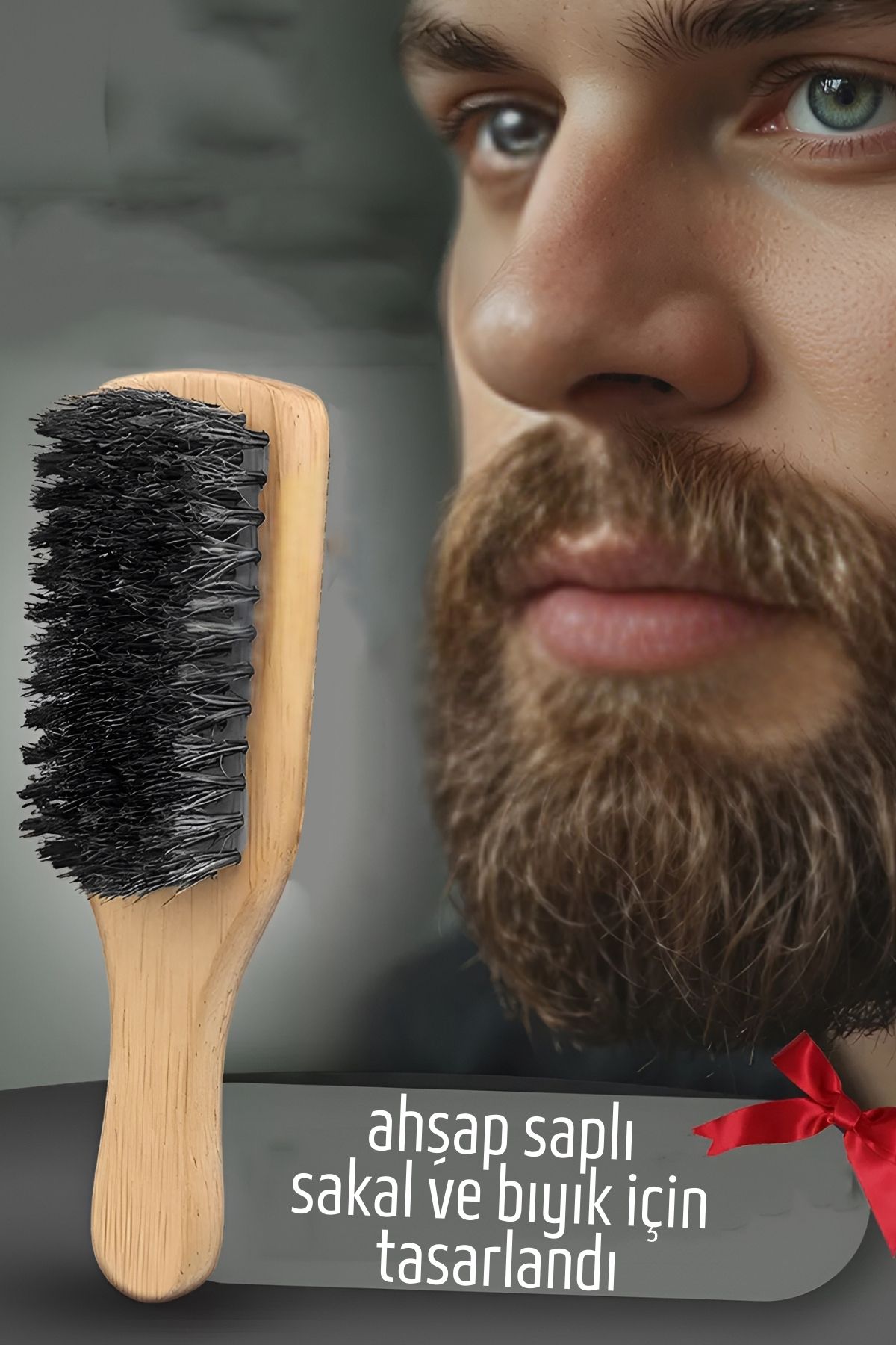 Transformacion-Beard Comb Brush with Wooden Handle - 721410 1