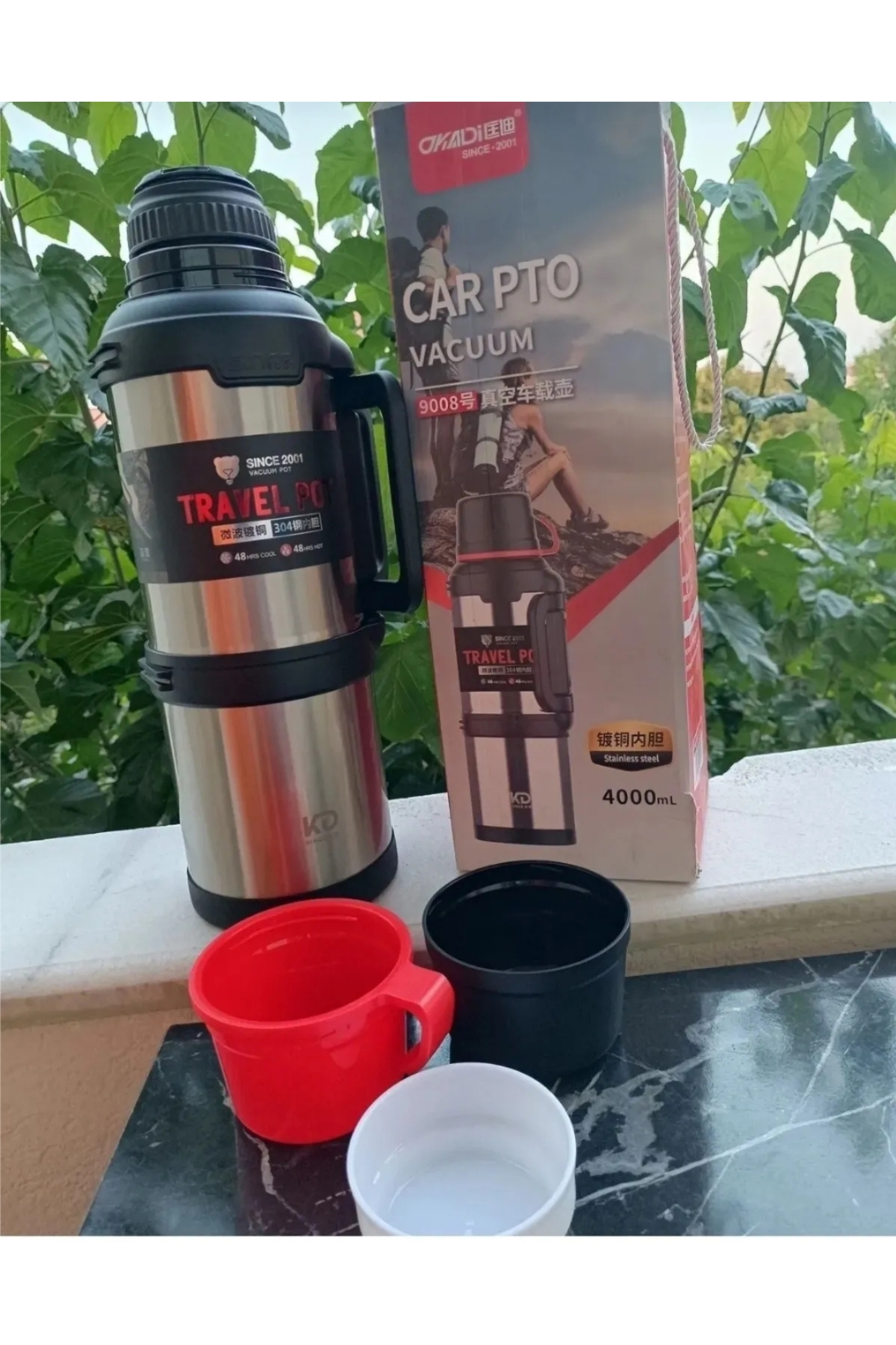 TACCO TRAVEL CAMP PRO 4 Litre 48 Saat Sıcak Soğuk Dağcı Termos