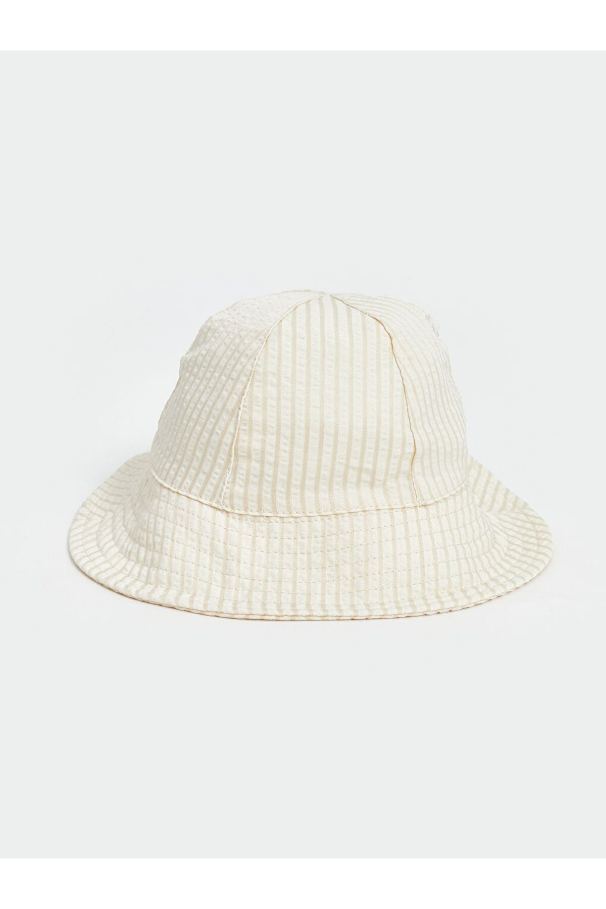 LC Waikiki-Lcw Baby Beige Baby Girl Striped Bucket Hat 1