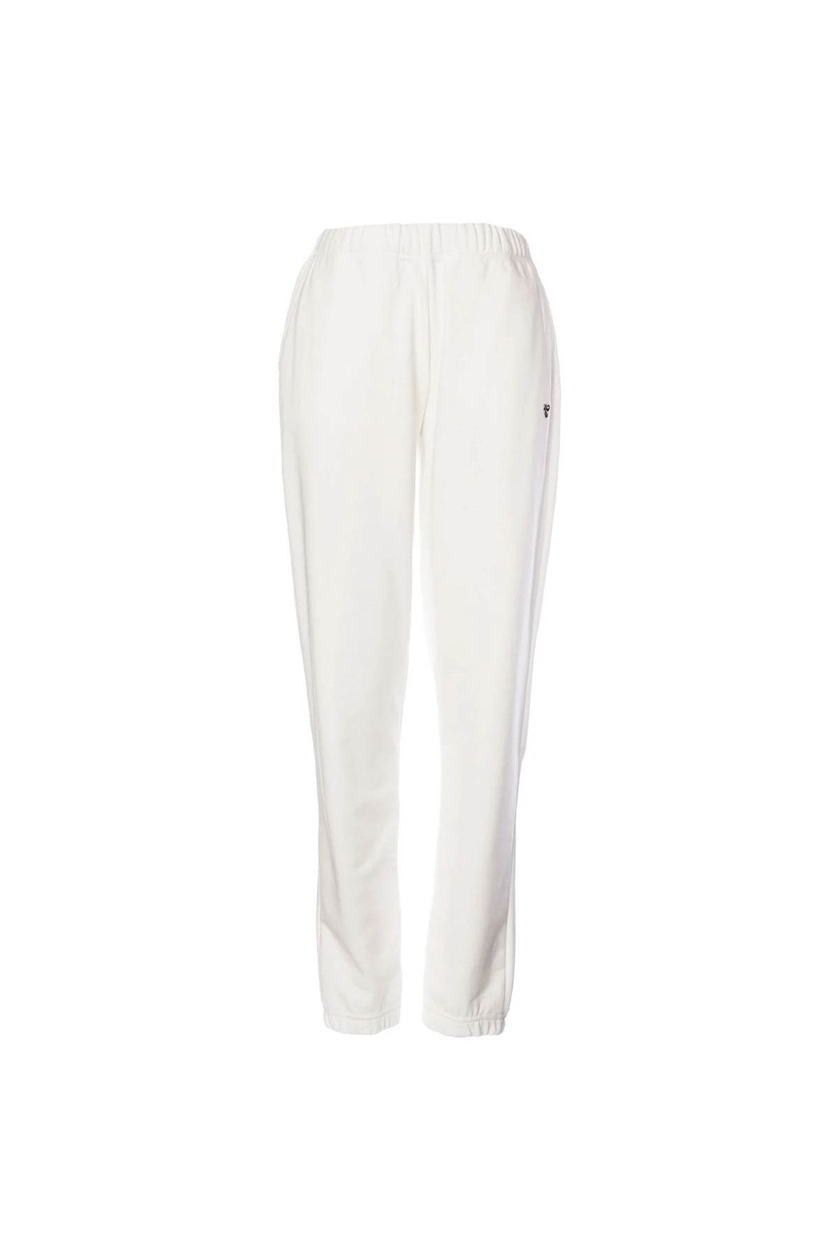 شلوار گرمکن سفید زنانه T IC Icona TrackSuit شش اورجینال hummel
