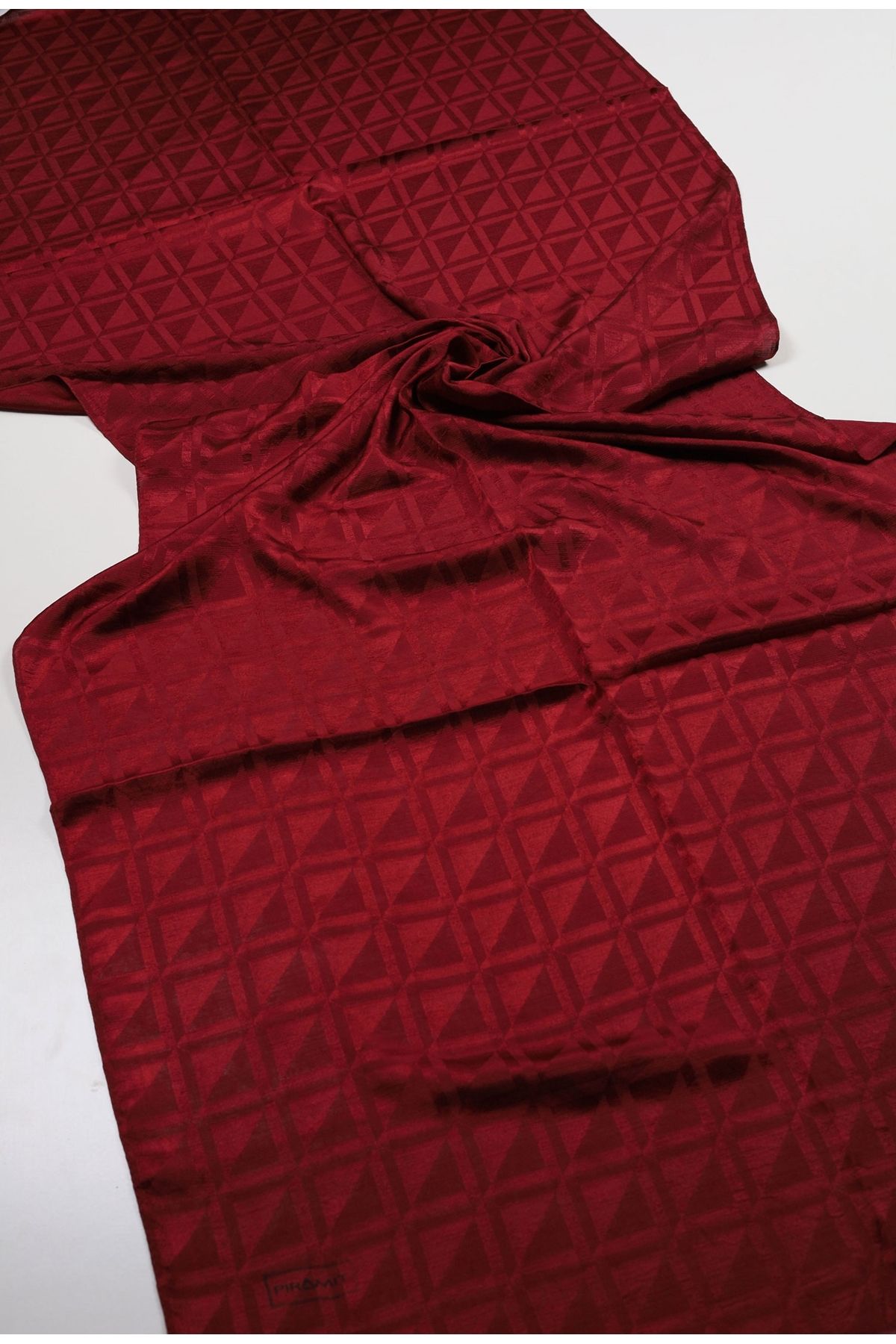 PİRAMİT-Pyramid Monogram Flush Shawl - Pattern-04 - Color-12 1