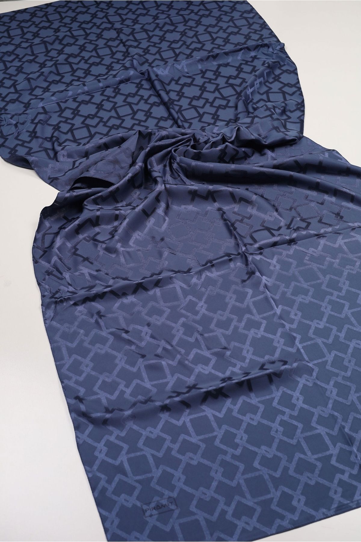 PİRAMİT-Pyramid Self Patterned Jacquard Shawl - Pattern-02 - Color-12 1