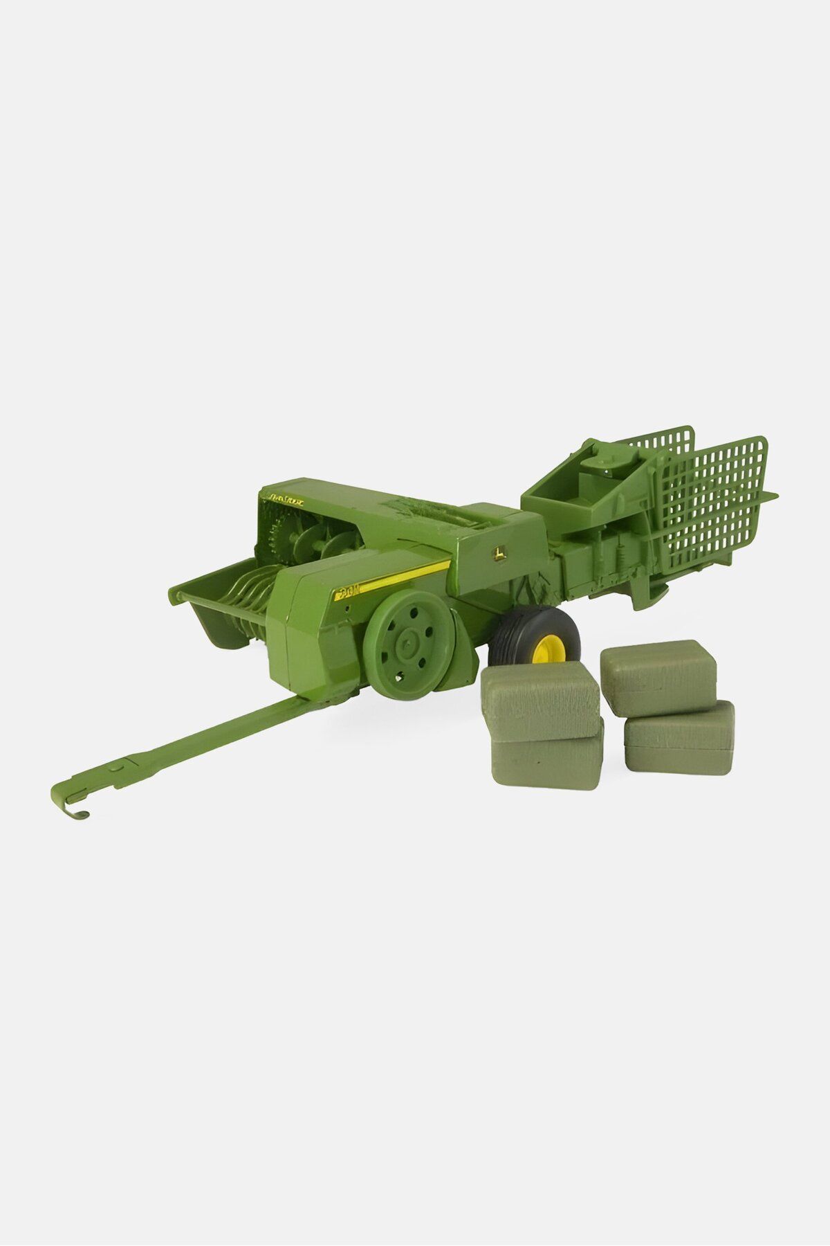 Tomy-مكبس مربع مصبوب من John Deere 348 مقاس 1/16 و4 بالات Big Farm باللون الأخضر 5