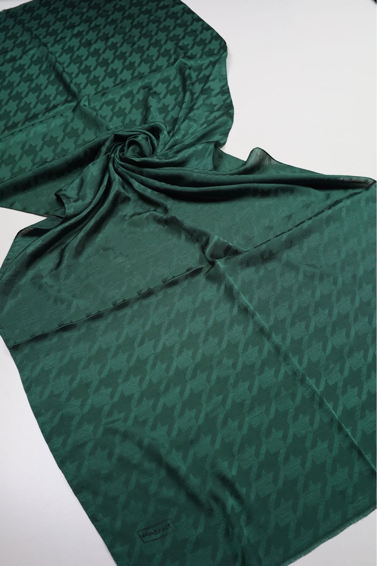 PİRAMİT-Pyramid Monogram Flush Shawl - Pattern-05 - Color-03 1