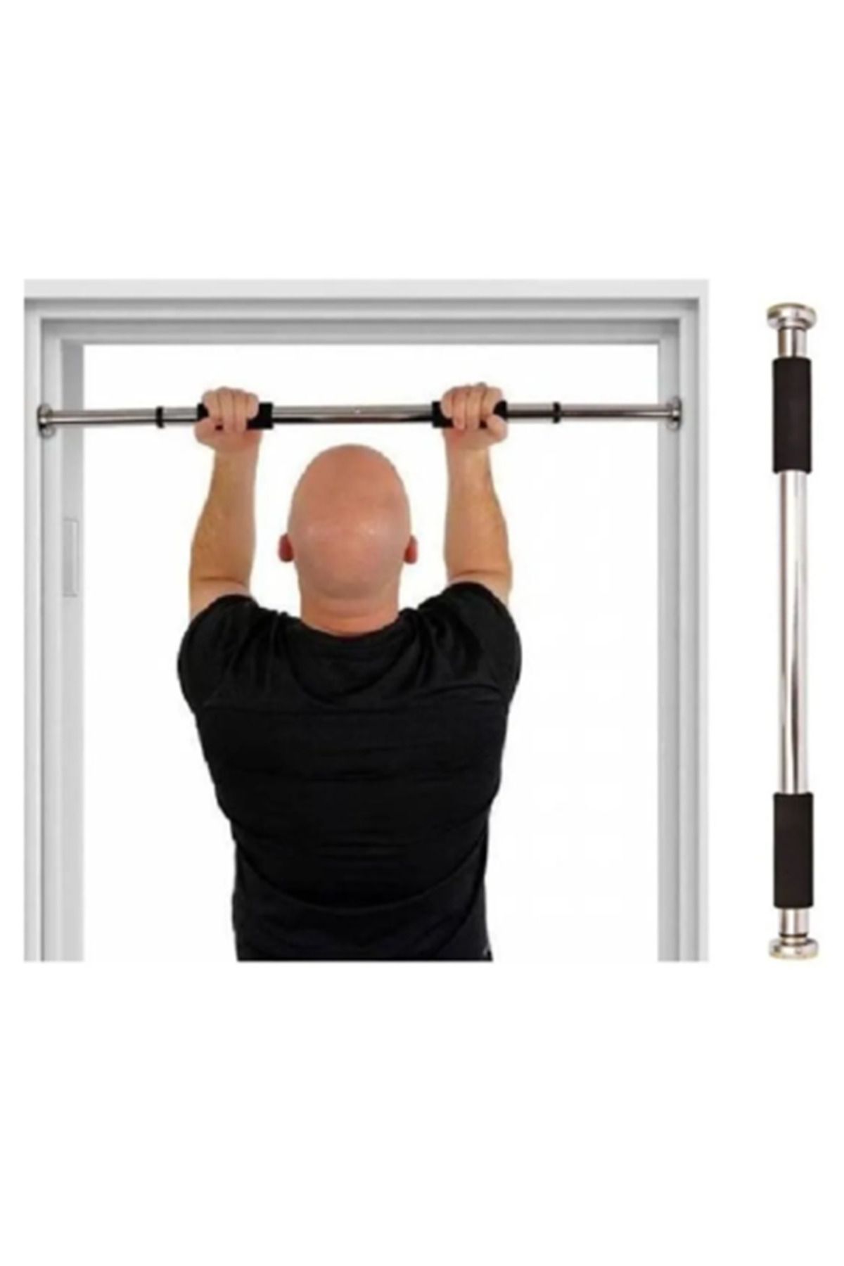 ÇAKABEY Barfiks Kapı Barı Barfiks Kapı Demiri 60 cm/100 cm Arası Ayarlanabilir 100 kg kapasiteli