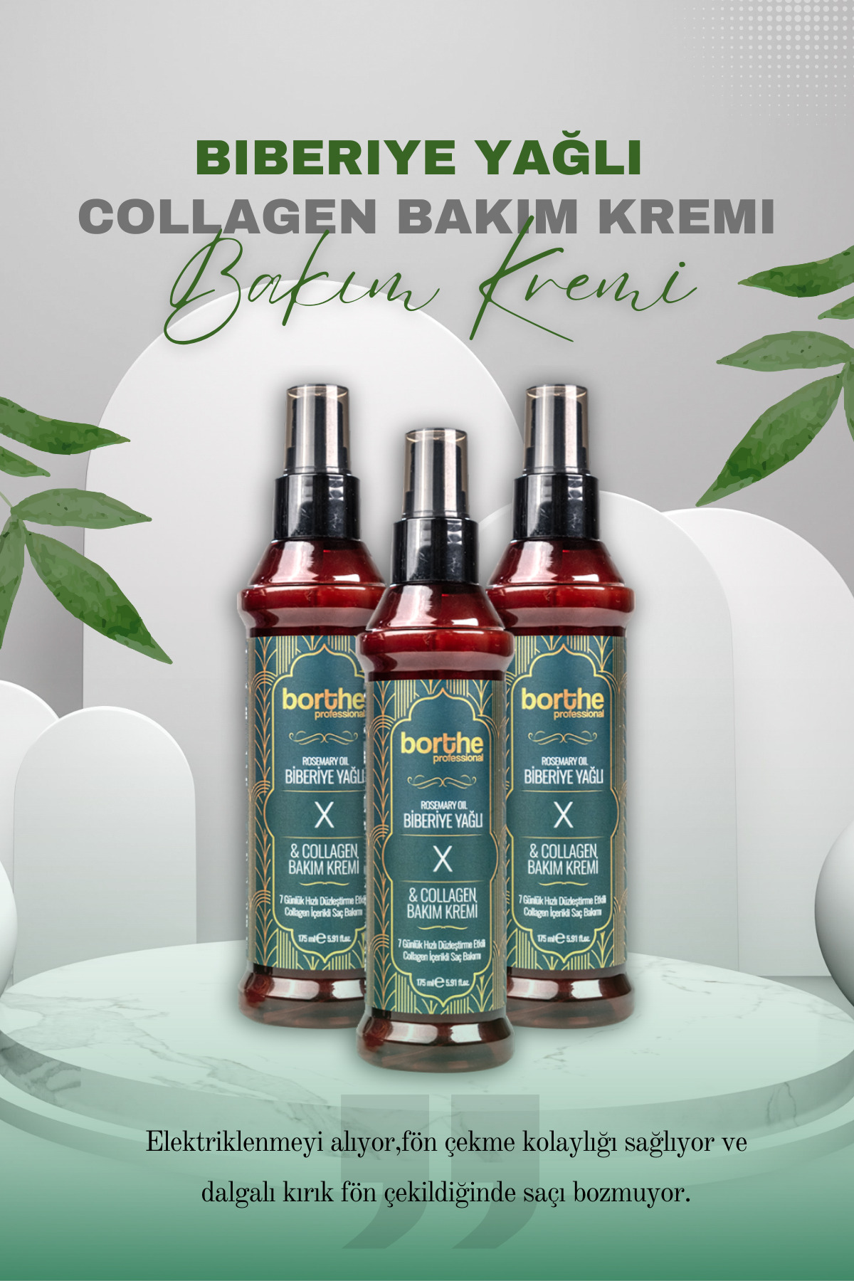 Düzleştirici Etkili Biberiye Yağlı Keratin Kremi 175ml — BiberiyeKeratinX — تصویر 7 از 7