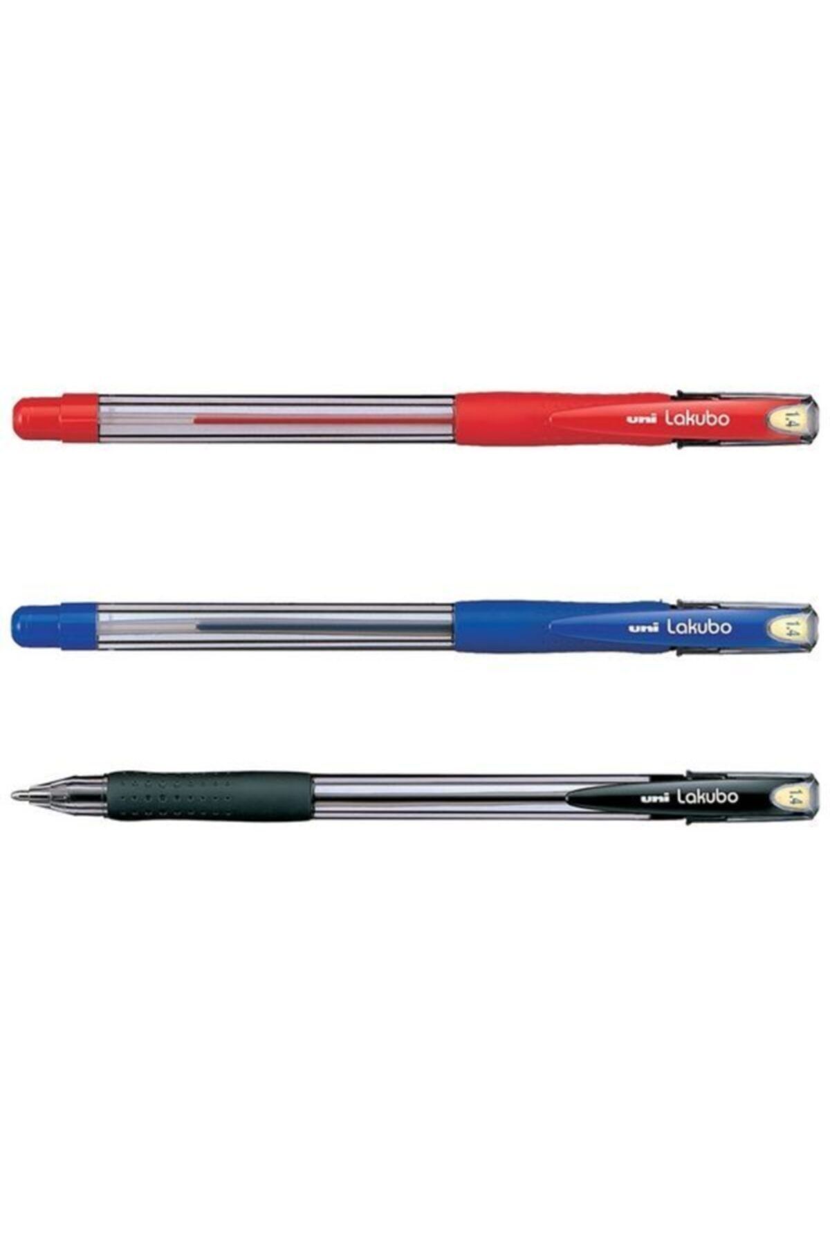 Unibal-Uni Lakubo Broad 1.4 Red Ballpoint Pen 1