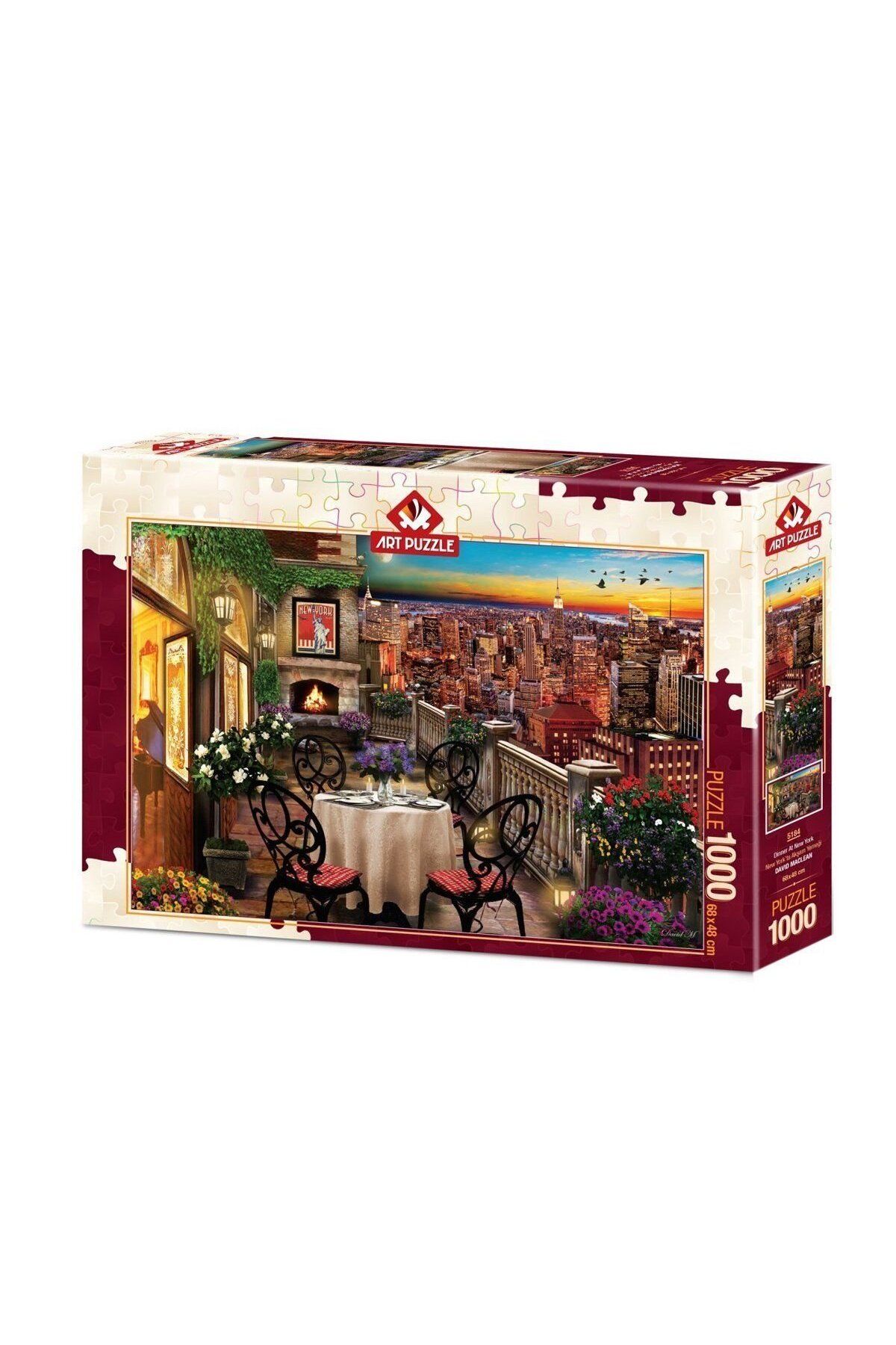 Neco 5184 Puzzle New York'ta Akşam Yemeği 1000 Parça Puzzle