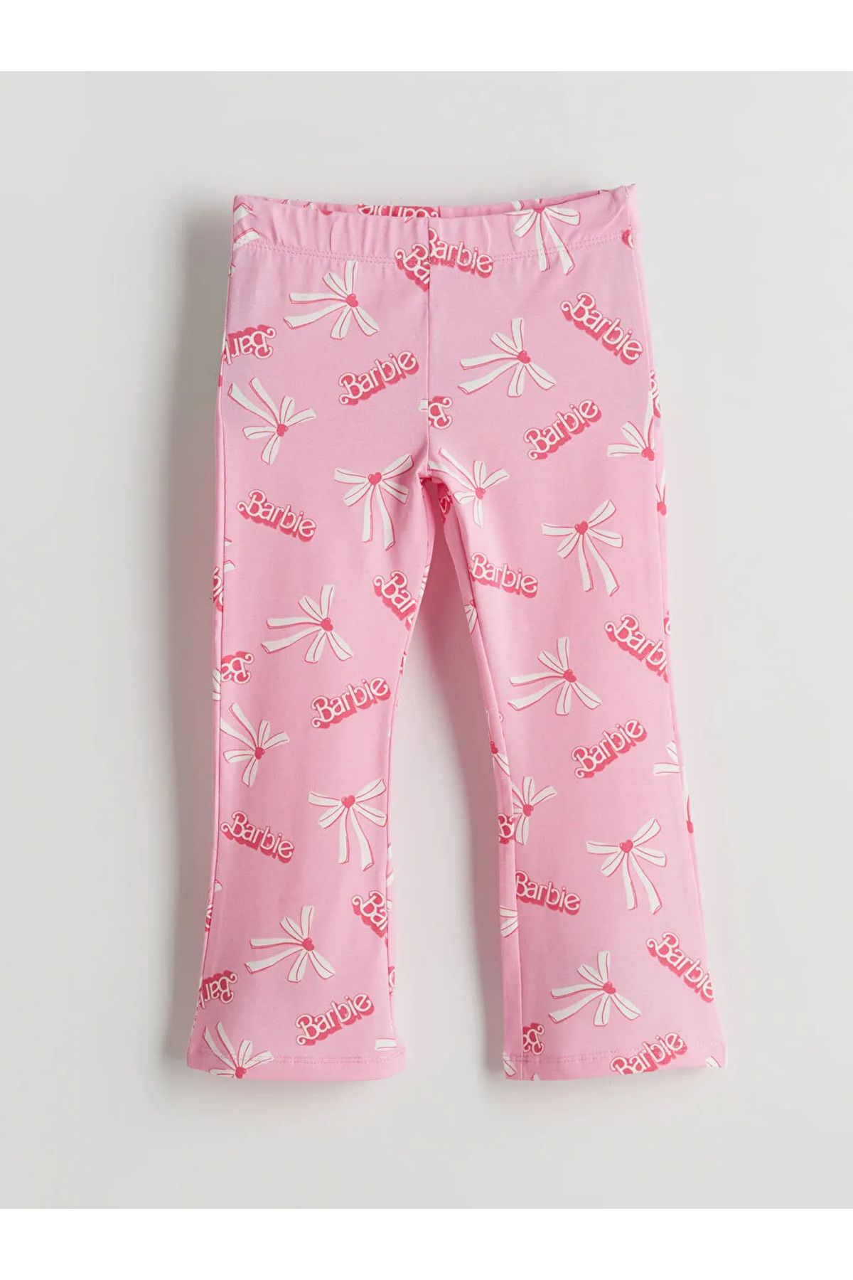 LC Waikiki-Pink Elastic Waist Printed Girls' Leggings 3-Piece 3