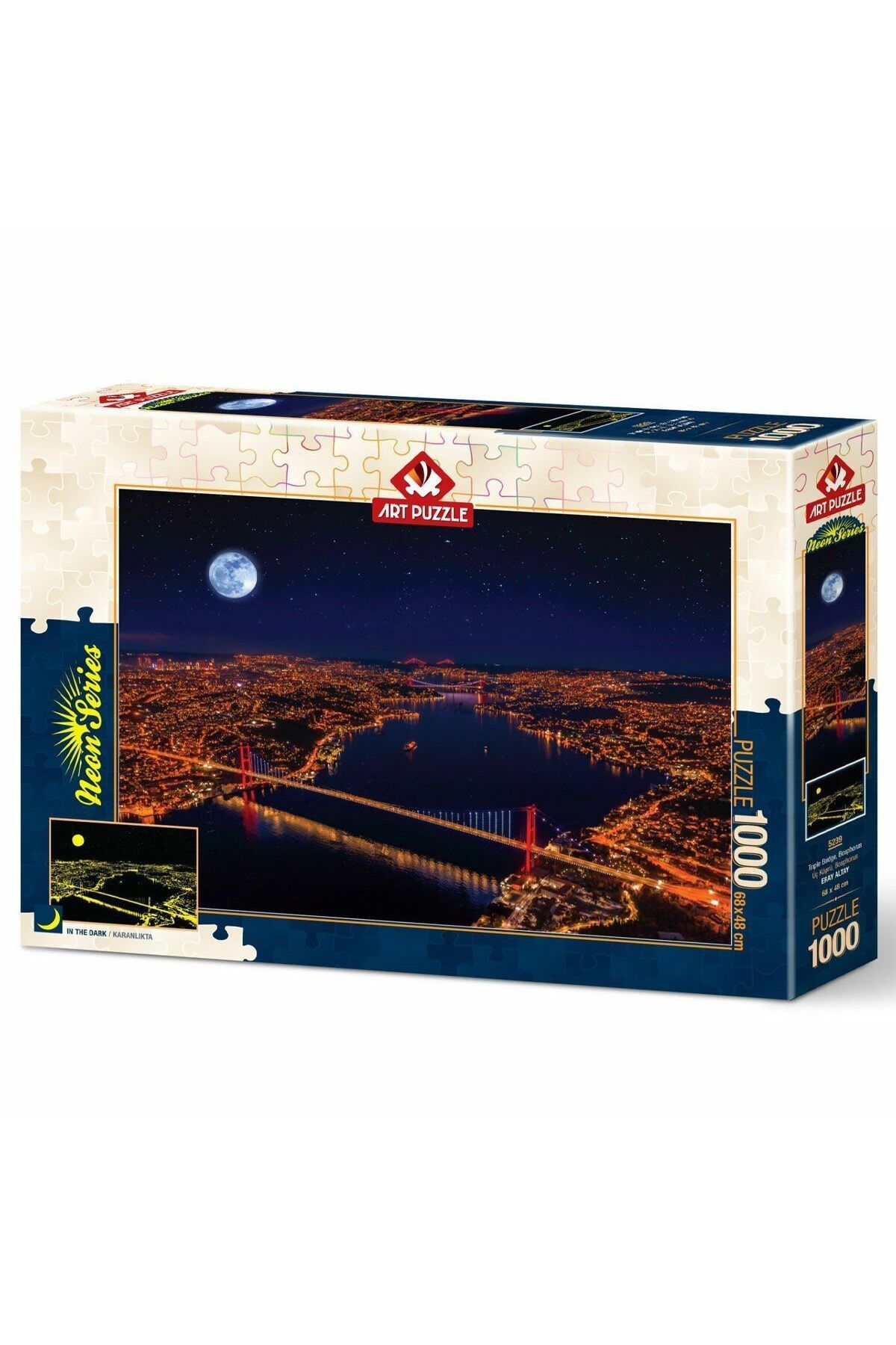 Neco 5239 Üç Köprü 1000 Parça Neon Puzzle
