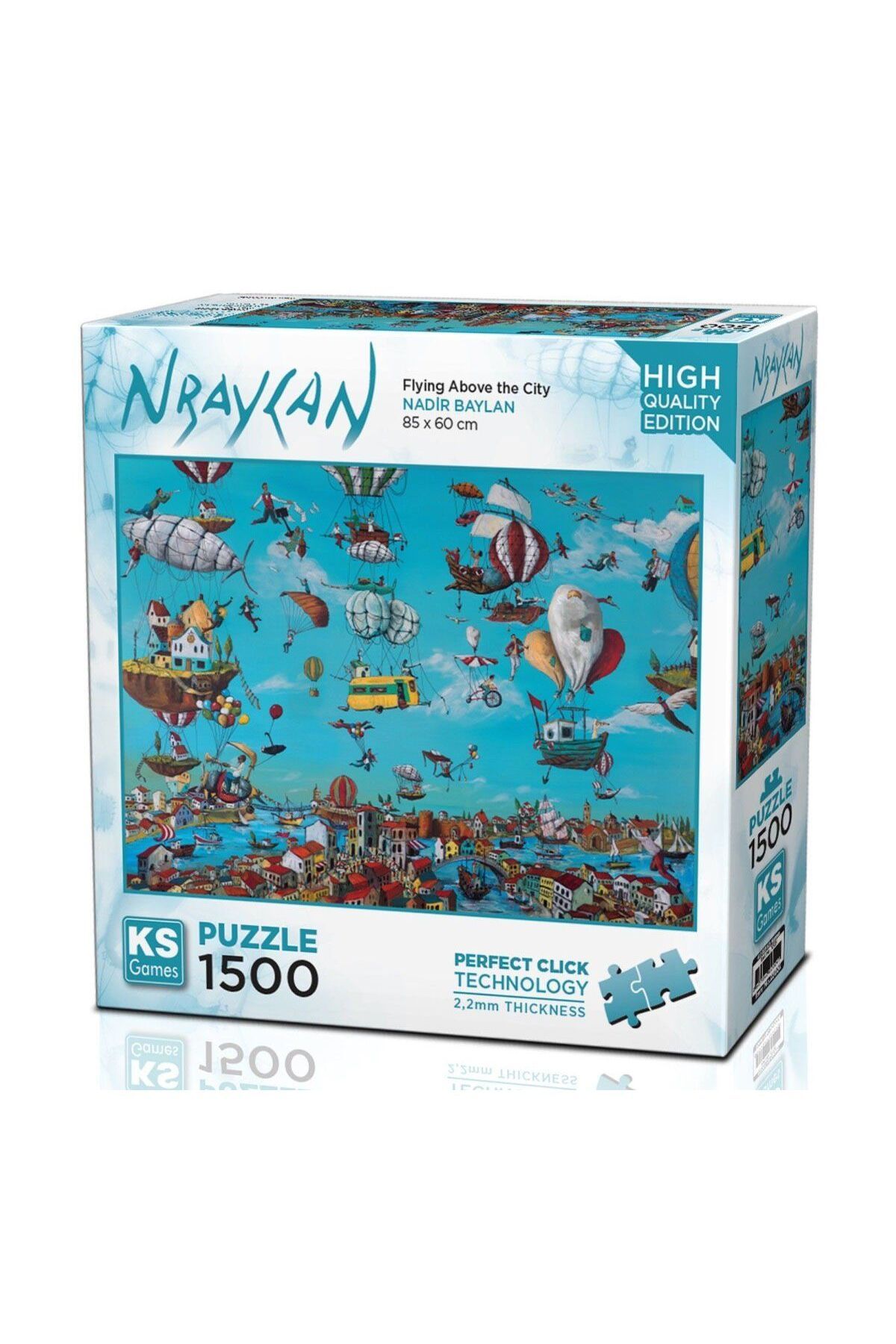 Ks Puzzle 22024 Flying Above The City 1500 Parça Puzzle -KS Puzzle