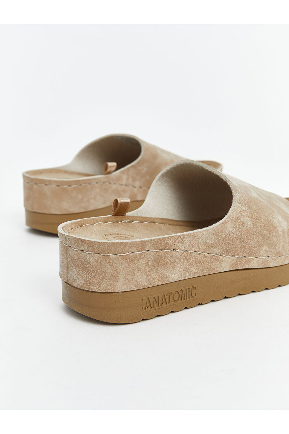 LC Waikiki-Beige Suede Look Women's Slippers 5