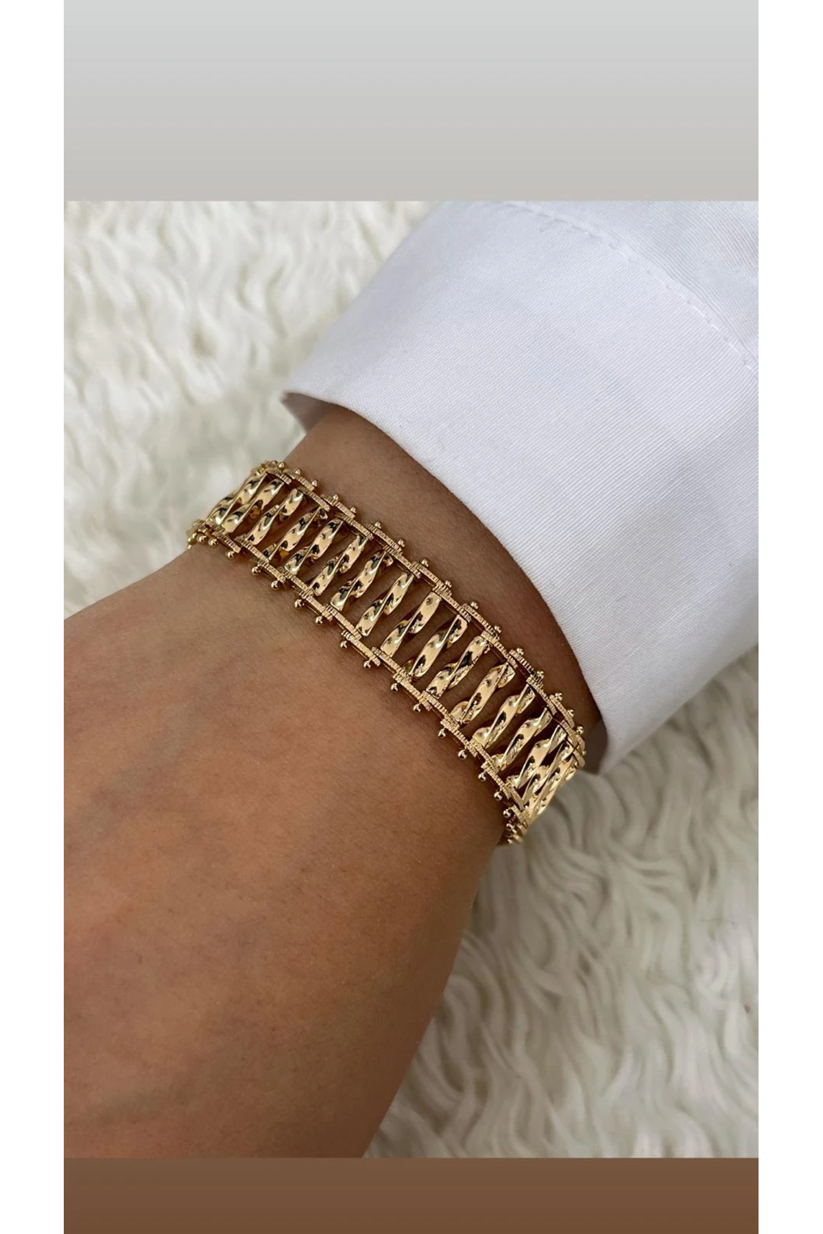 Hasır Bileklik Kalın Ezme Çelik Kararmaz Xuping 2 Yıl Garantili