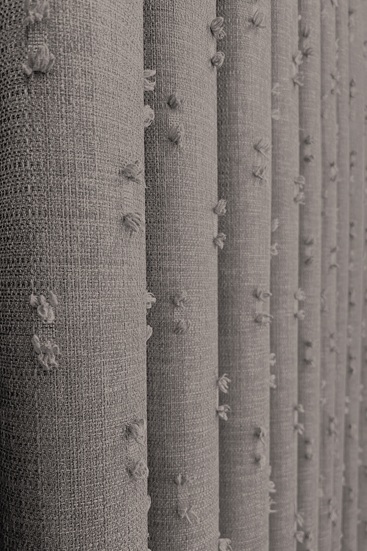 MARİTSA-Background Curtain - Soft Linen Series Helia Pattern Mink Close Pleat (1X3) Curtain 4