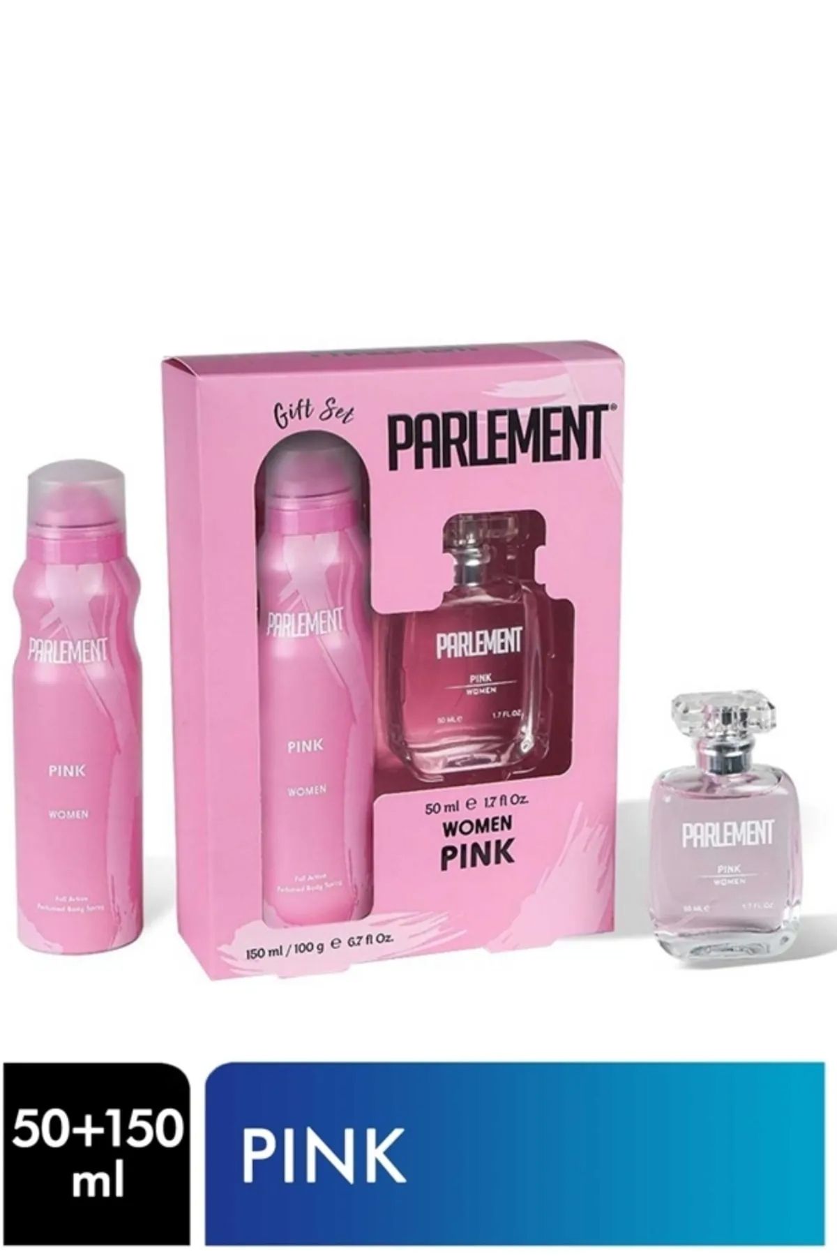 just cheap store Parlement 50 Ml Pink Kadın Parfüm + 150 Ml Deodorant Seti