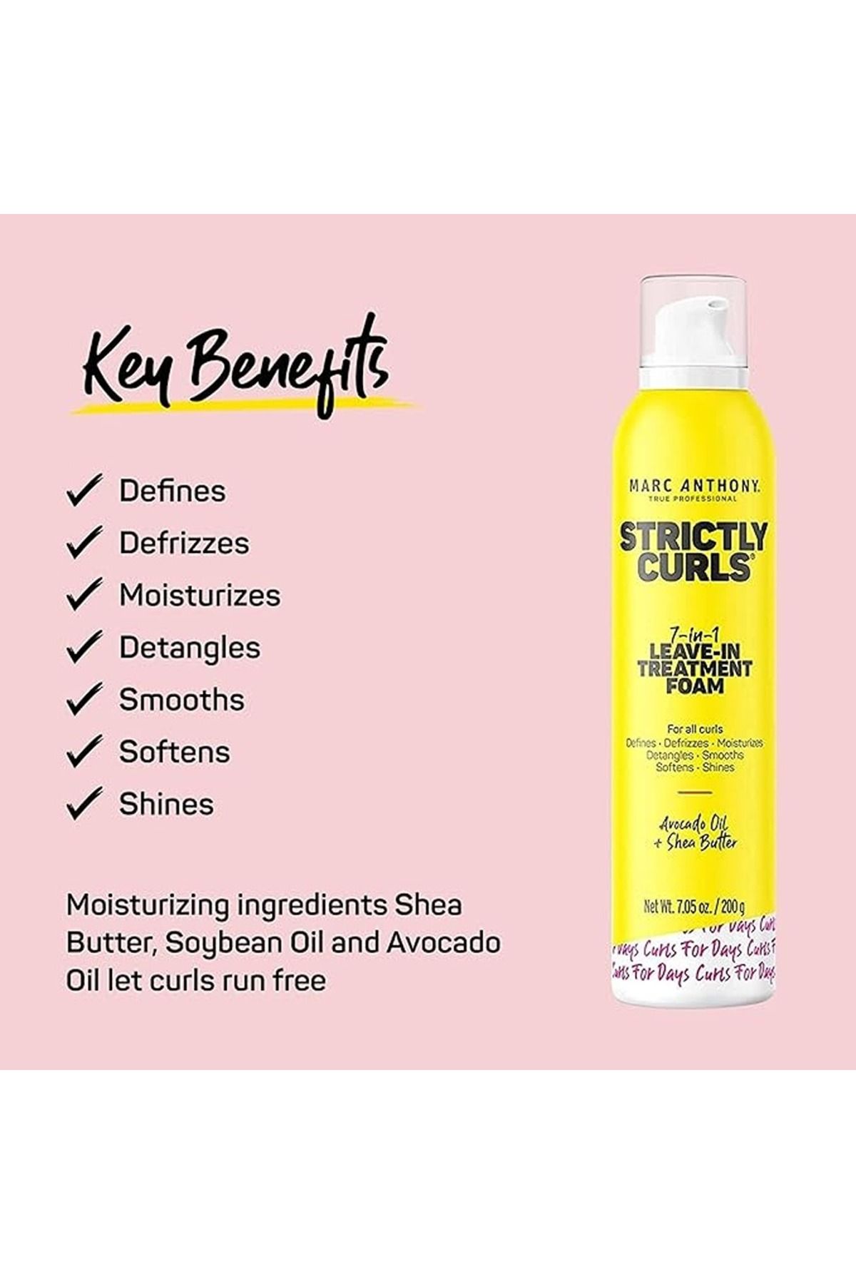 MARC ANTHONY-Strictly Curls - 7 In 1 Leave-In Treatment Foam - 210Ml 3