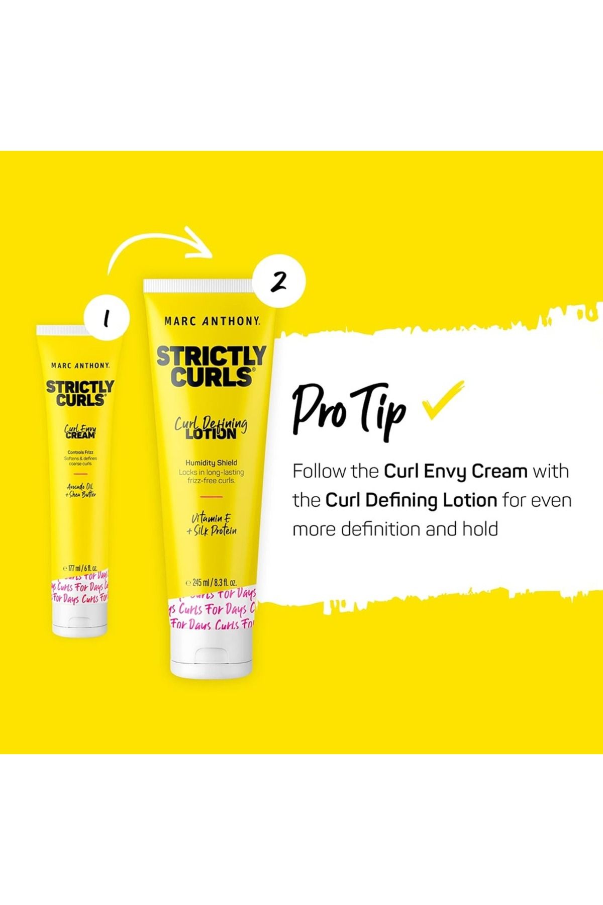 MARC ANTHONY-Strictly Curls - Curl Defining Lotion, Infused With Vitamin E & Silk Protein - 245Ml 6