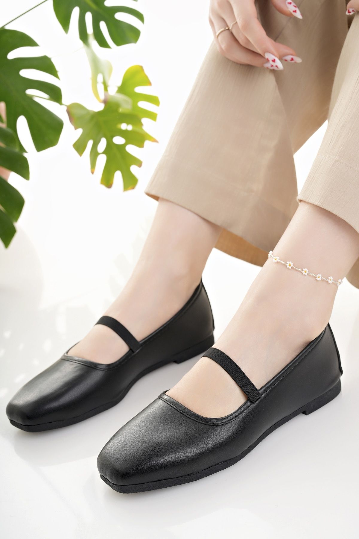 Modafırsat-Women's Flats Black Lightweight Comfortable Stylish Business Office Daily Shoes 3