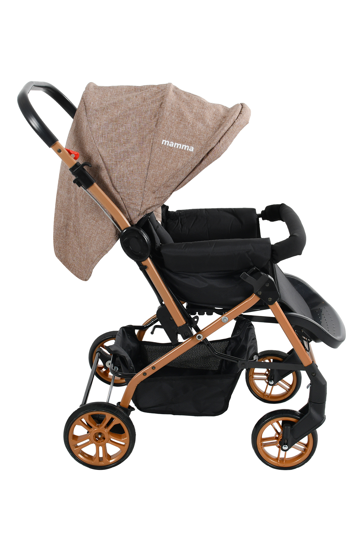 Mamma King Çift Yönlü Bebek Arabası + Ayak Örtüsü ve Yağmurluk fotoğrafı 6 (önizleme)