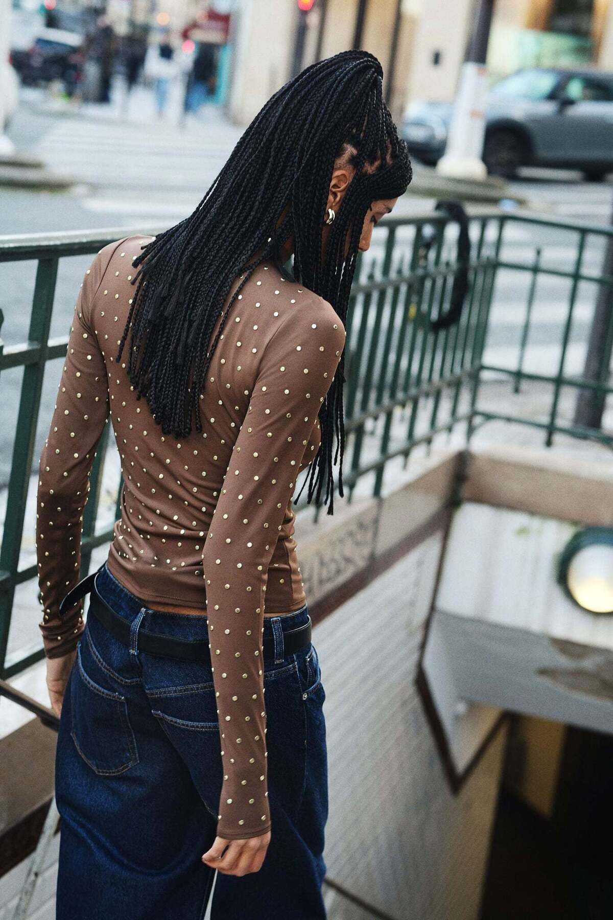 H&M-Studded turtleneck top 2
