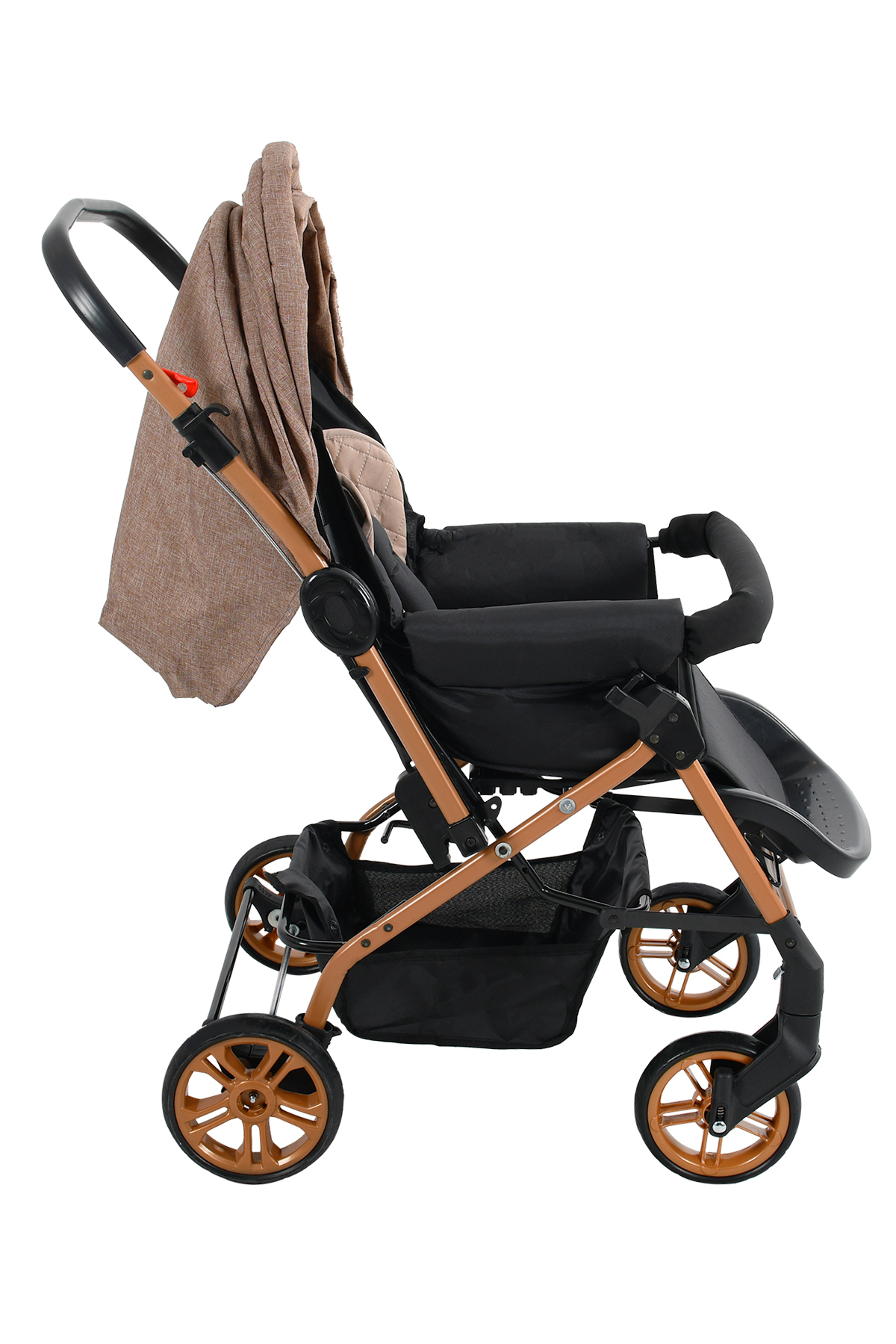 Mamma King Çift Yönlü Bebek Arabası + Ayak Örtüsü ve Yağmurluk fotoğrafı 5 (önizleme)