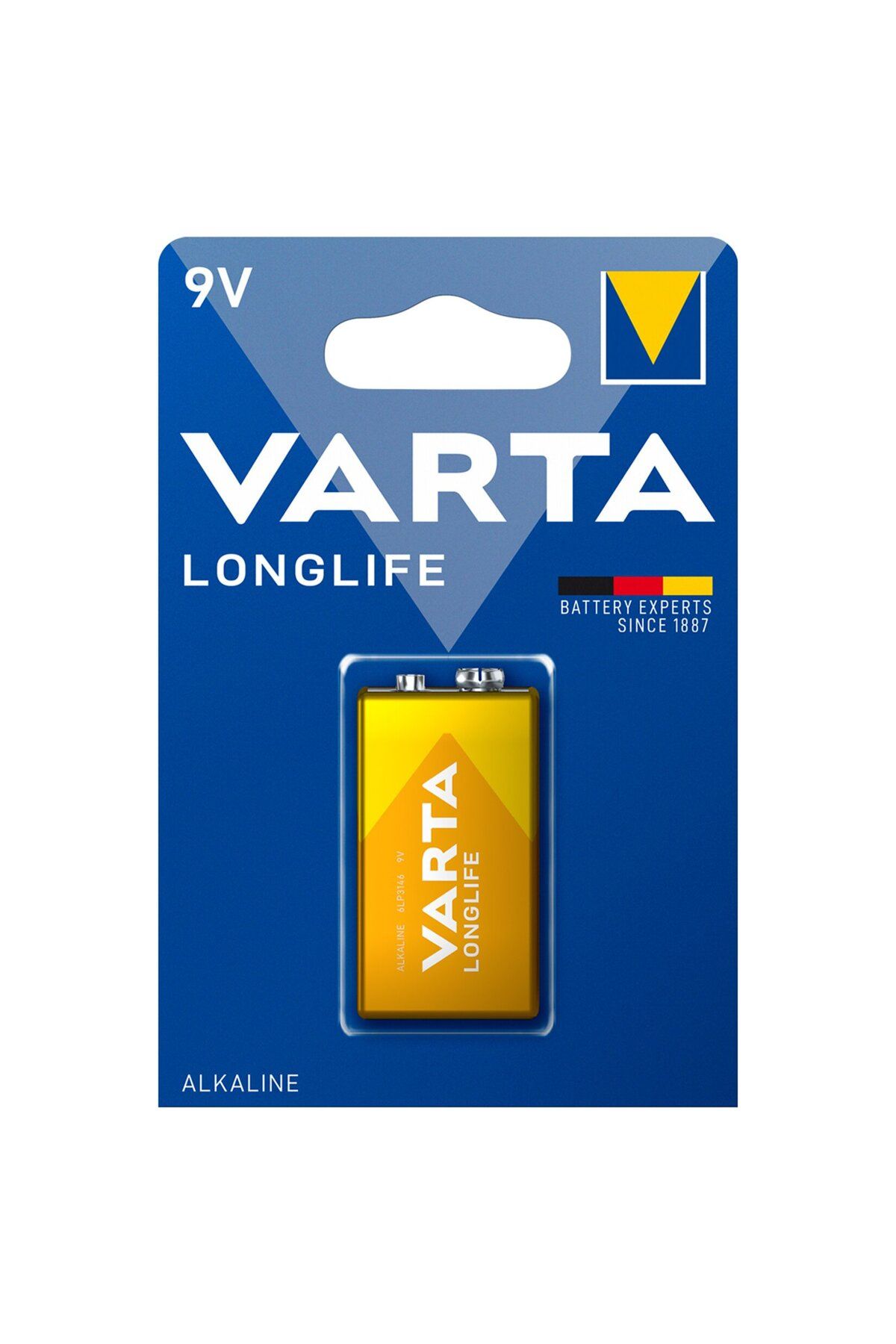 Varta Longlife 9V Pil Tekli Paket (Alkalin)
