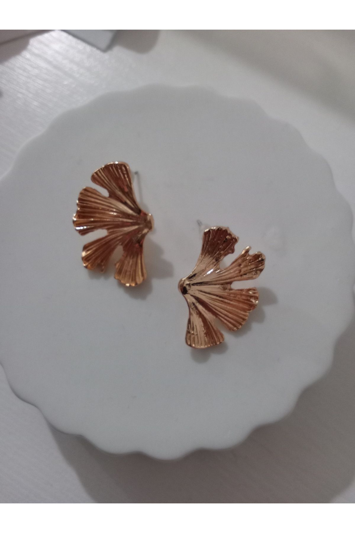 stainles steel-Carnation Plate Earrings 3