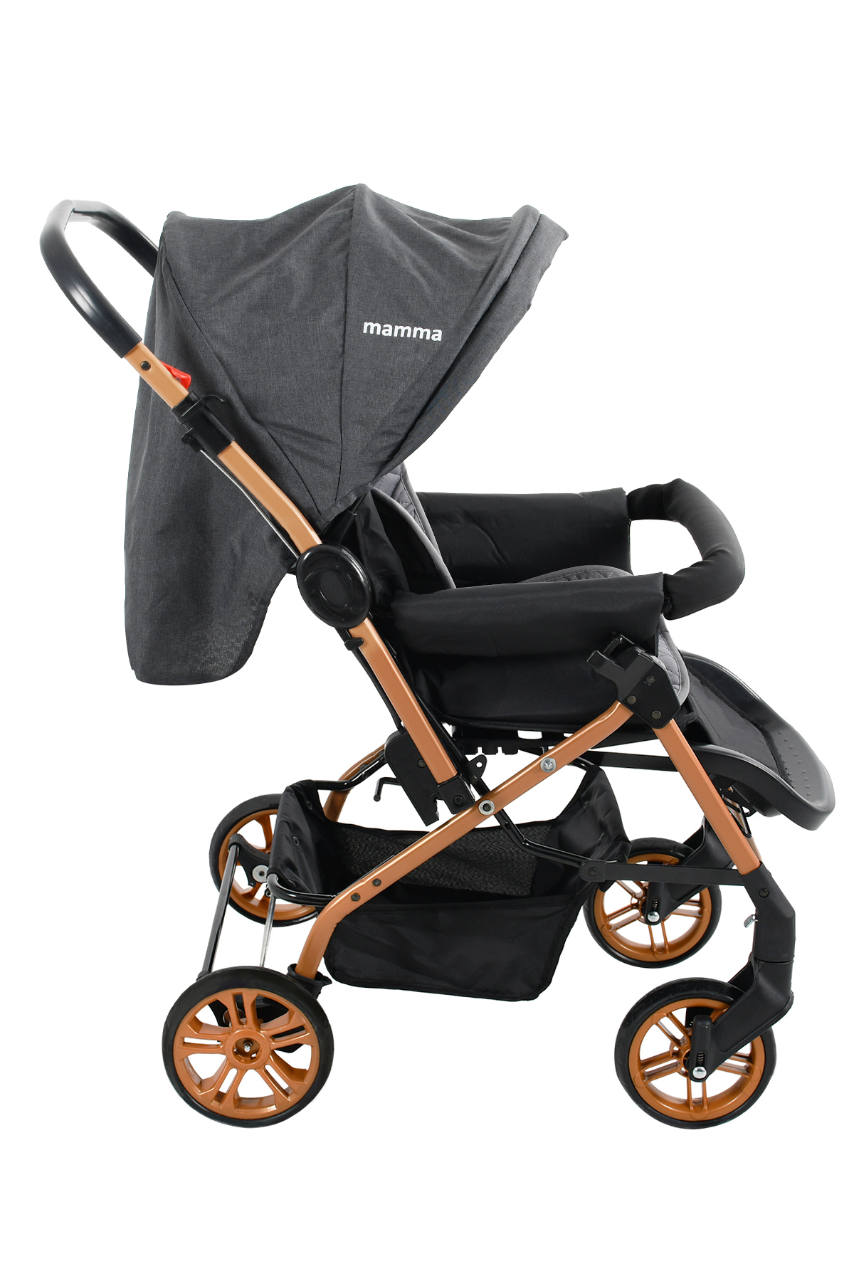 Mamma King Çift Yönlü Bebek Arabası + Ayak Örtüsü ve Yağmurluk fotoğrafı 6 (önizleme)