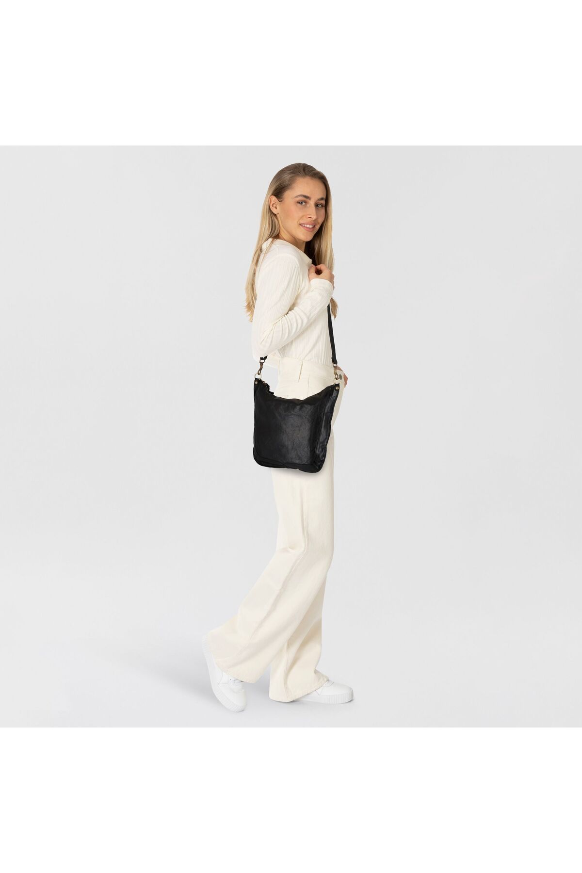 Campomaggi-Mogano Schultertasche Leder 44 cm 6