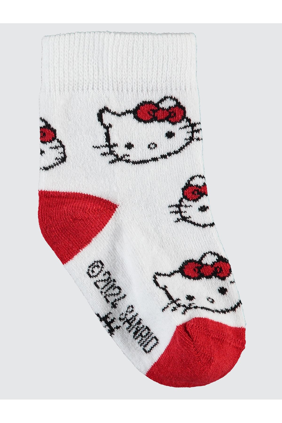 Hello Kitty-Red Girl's Sock Socks Set of 3 - 3-11 Years 6