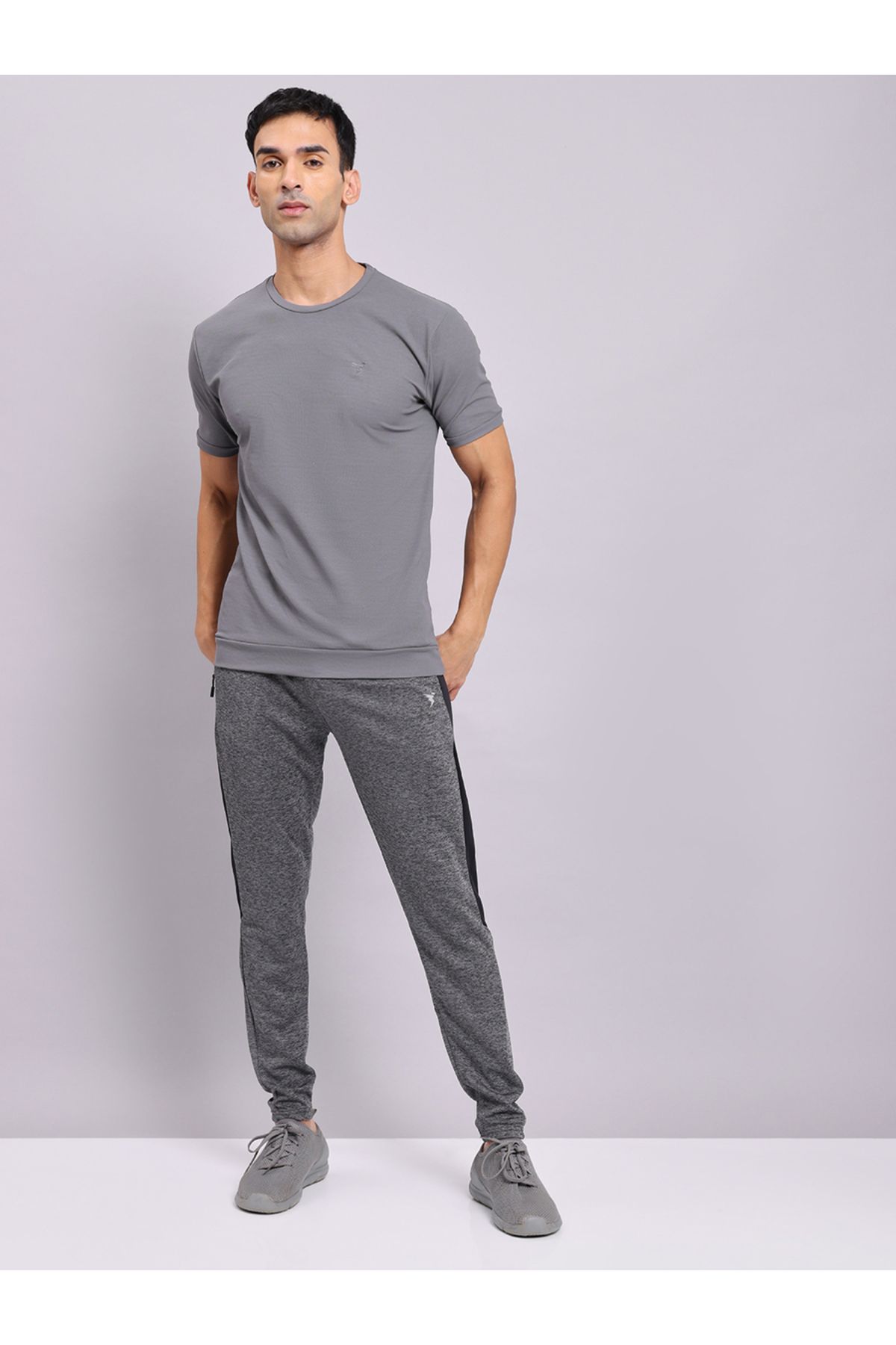 Technosport By Styli-Color Block Track Pants with Zip Pockets 6
