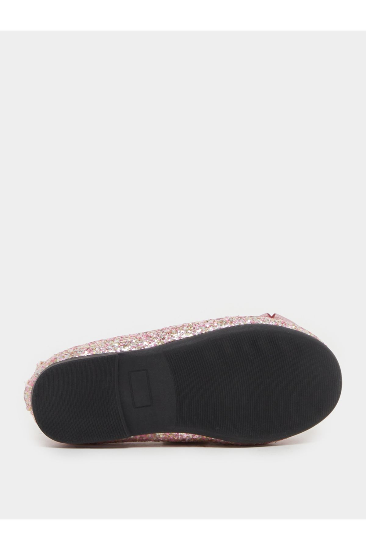 Styli-Glittered Slip On Ballerina with Bow Accent 6