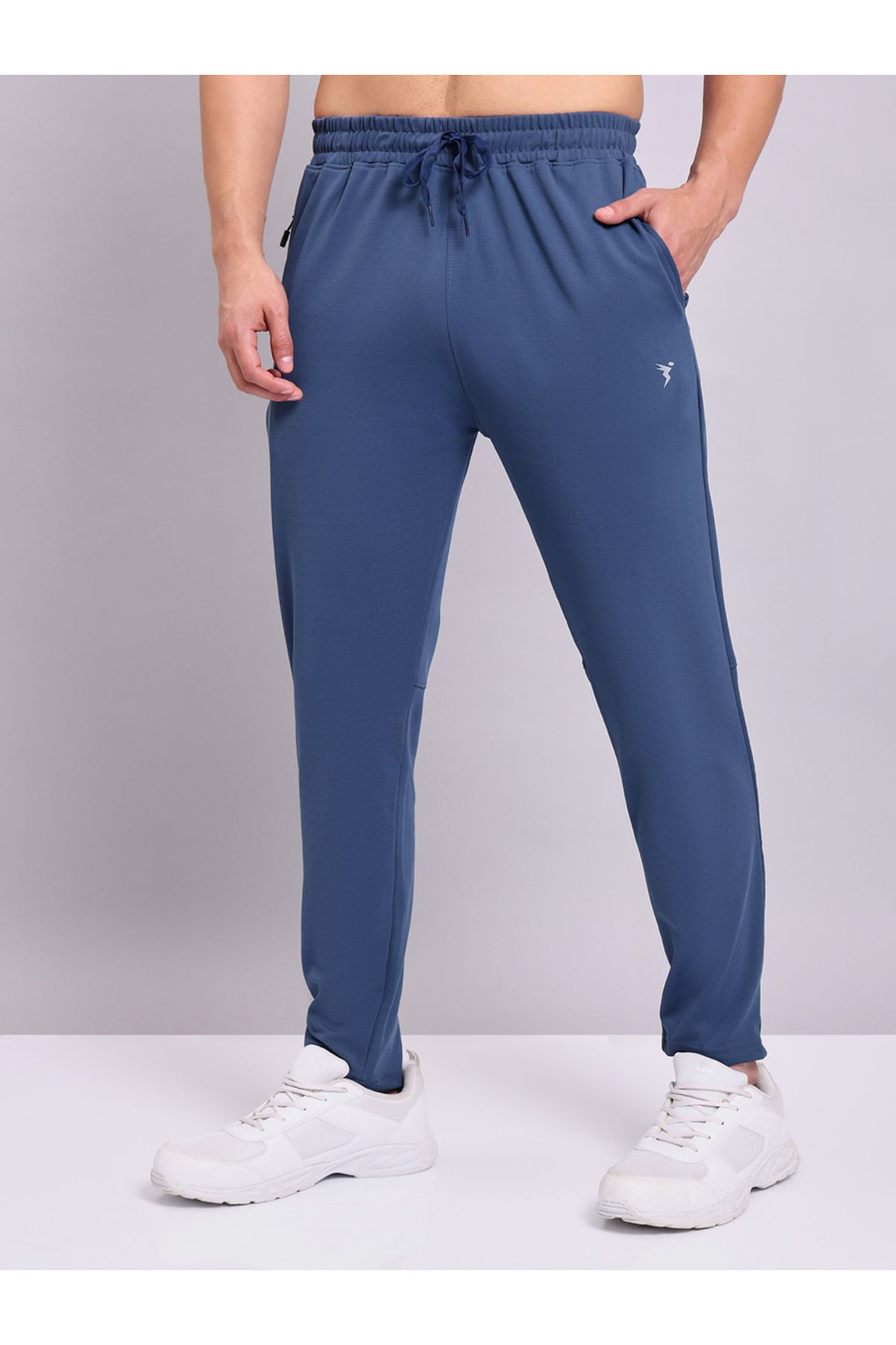 Technosport By Styli-Logo 4-Way Stretch Track Pants 5