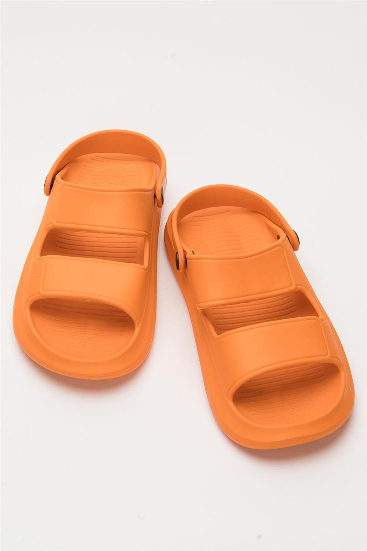 Liger-Unisex Orthopedic Sea Pool Sandal Orange Slippers 6